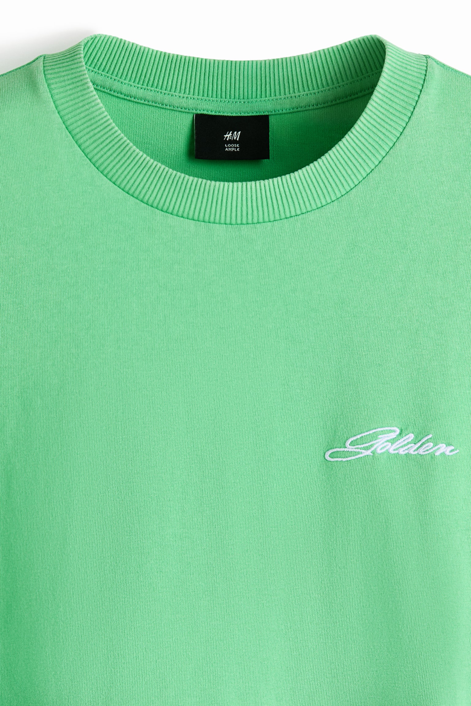 Loose Fit T-shirt - Bright green/Golden/Light grey marl/Fortes Fortuna - 4