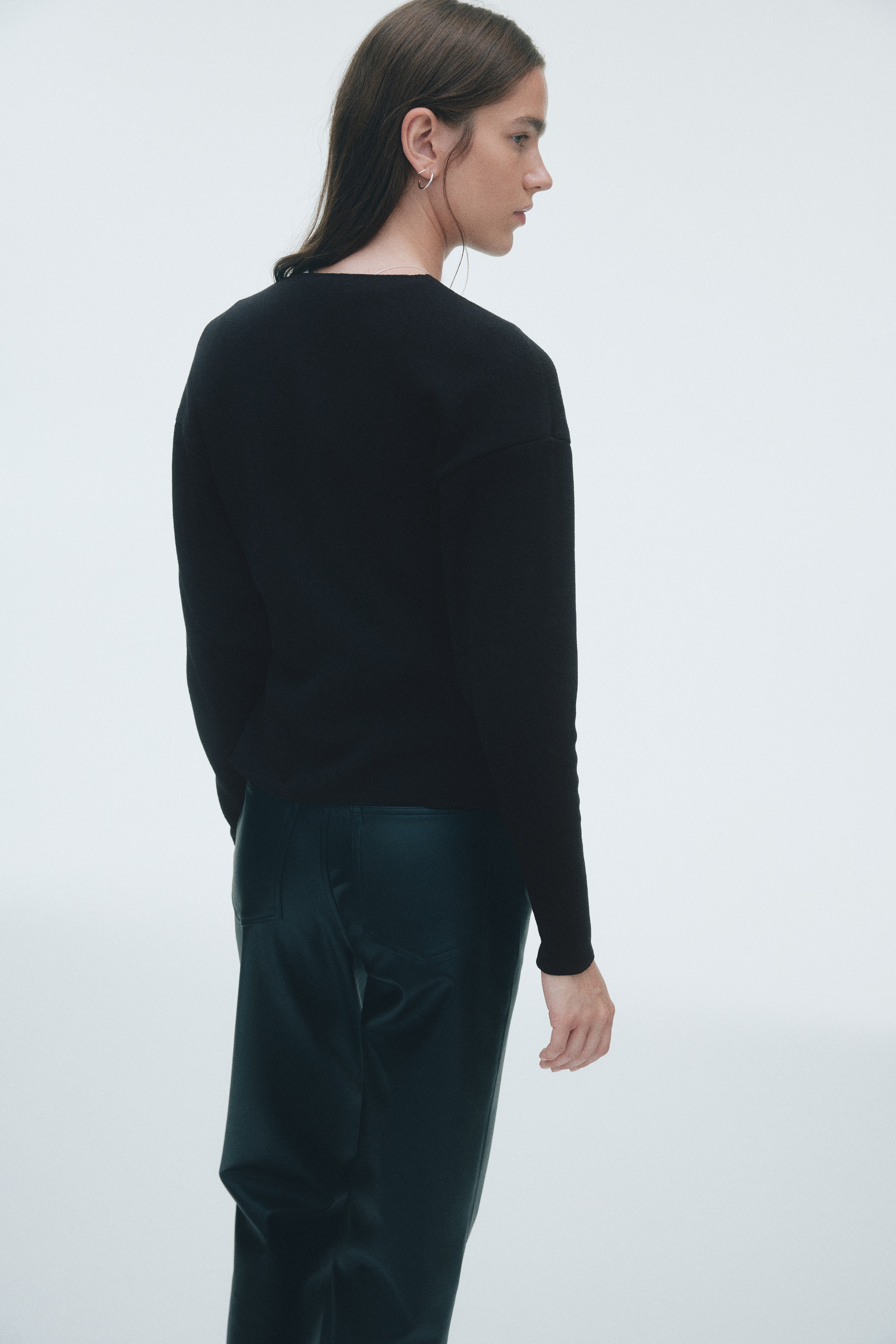 Textured-knit cardigan