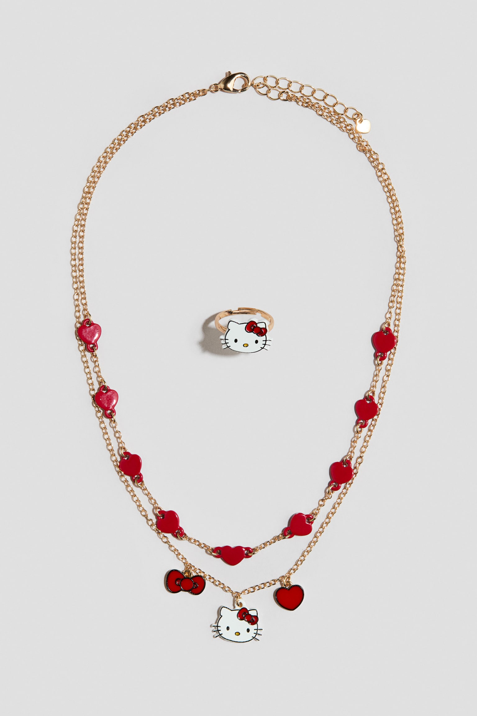 2-piece jewellery set - Gold-coloured/Hello Kitty
