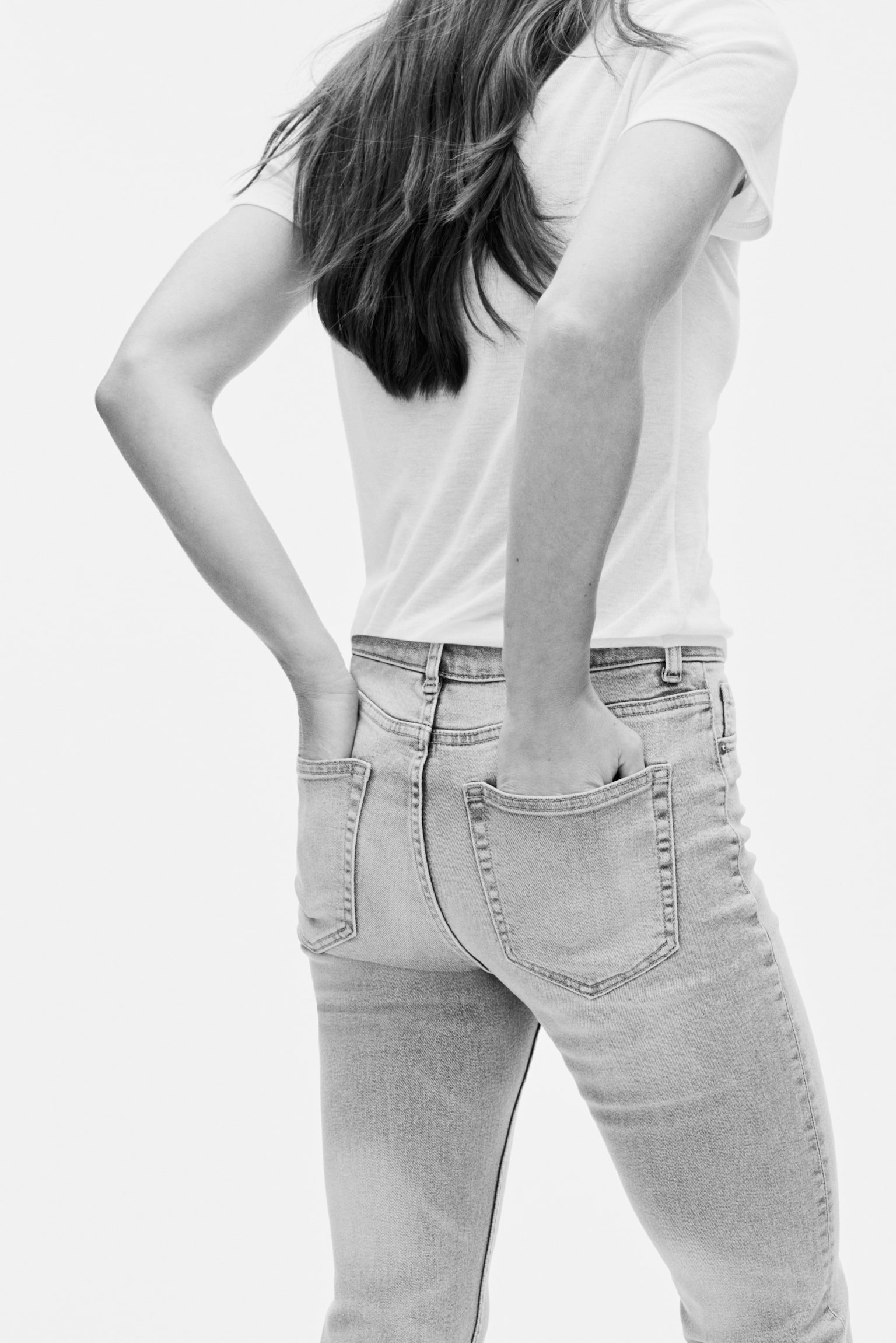 Flared High Jeans - כחול ג'ינס בהיר/כחול ג'ינס כהה/כחול ג'ינס - 3