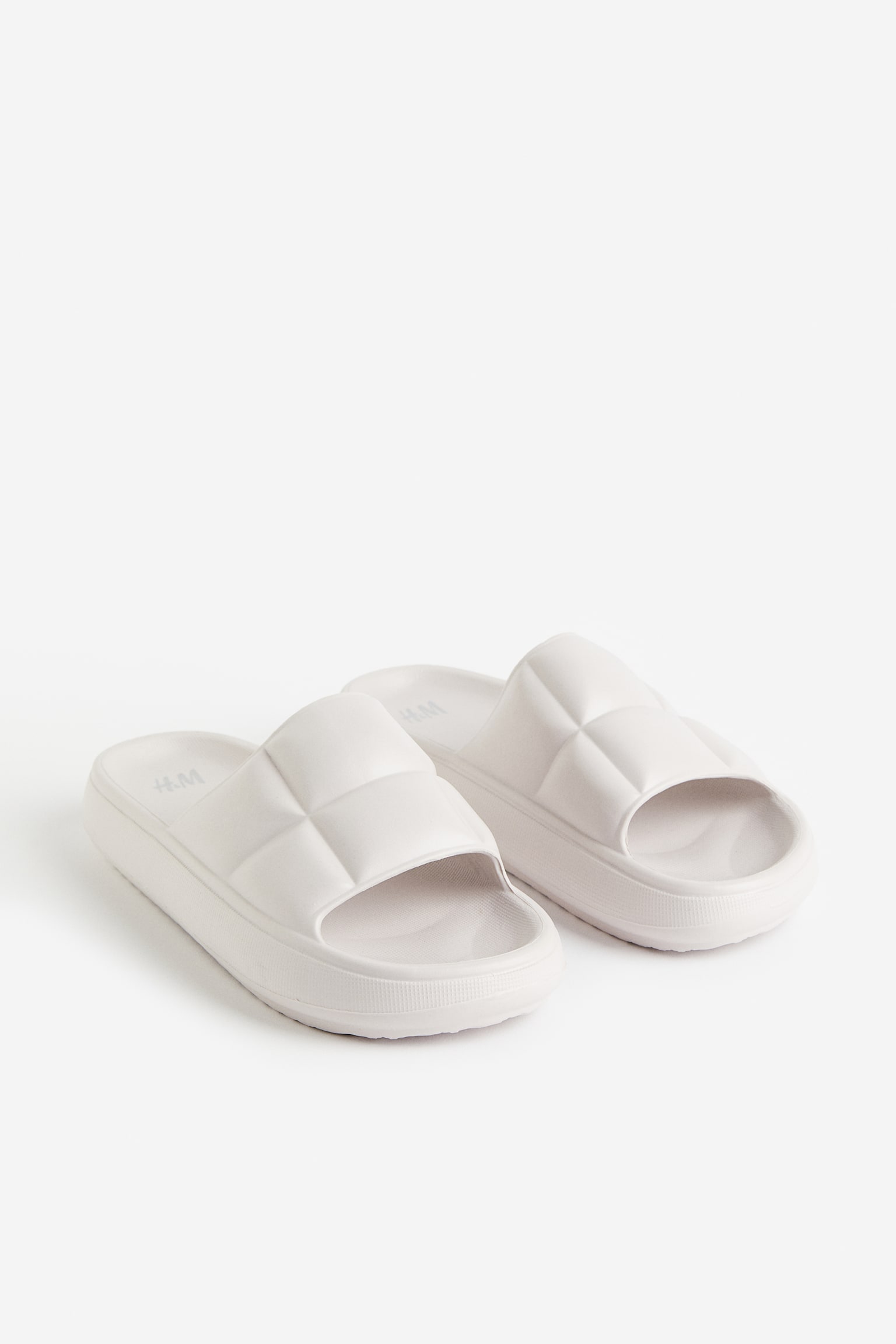 Quilted Slides - Cream/Yellow/Light purple - 2