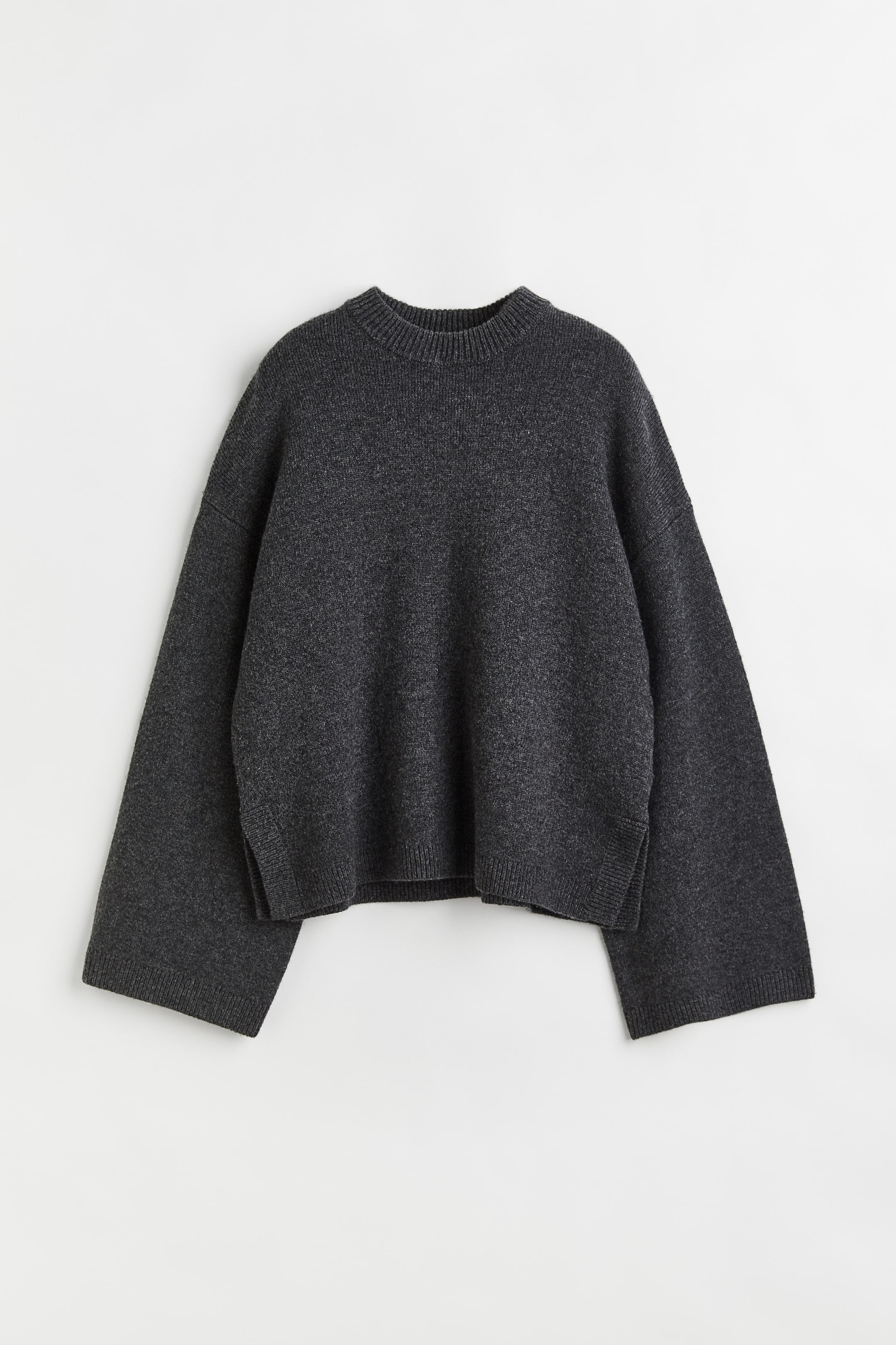 Größeres Bild ansehen: Pullover aus Wollmischung - Dunkelgrau - Ladies | H&M DE 1