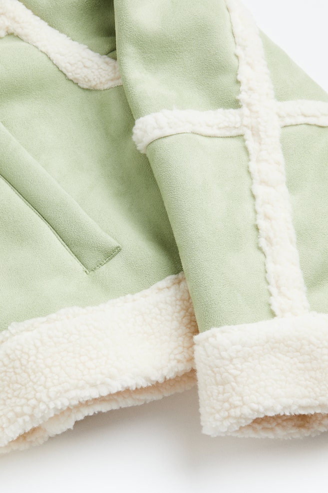 Teddy-lined jacket - Light green - 3
