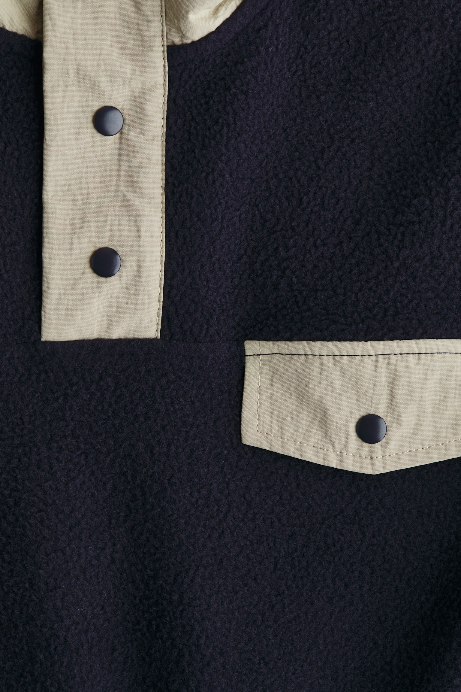 테디 스웨트셔츠 - 네이비 블루/라이트 더스티 그린 - 4