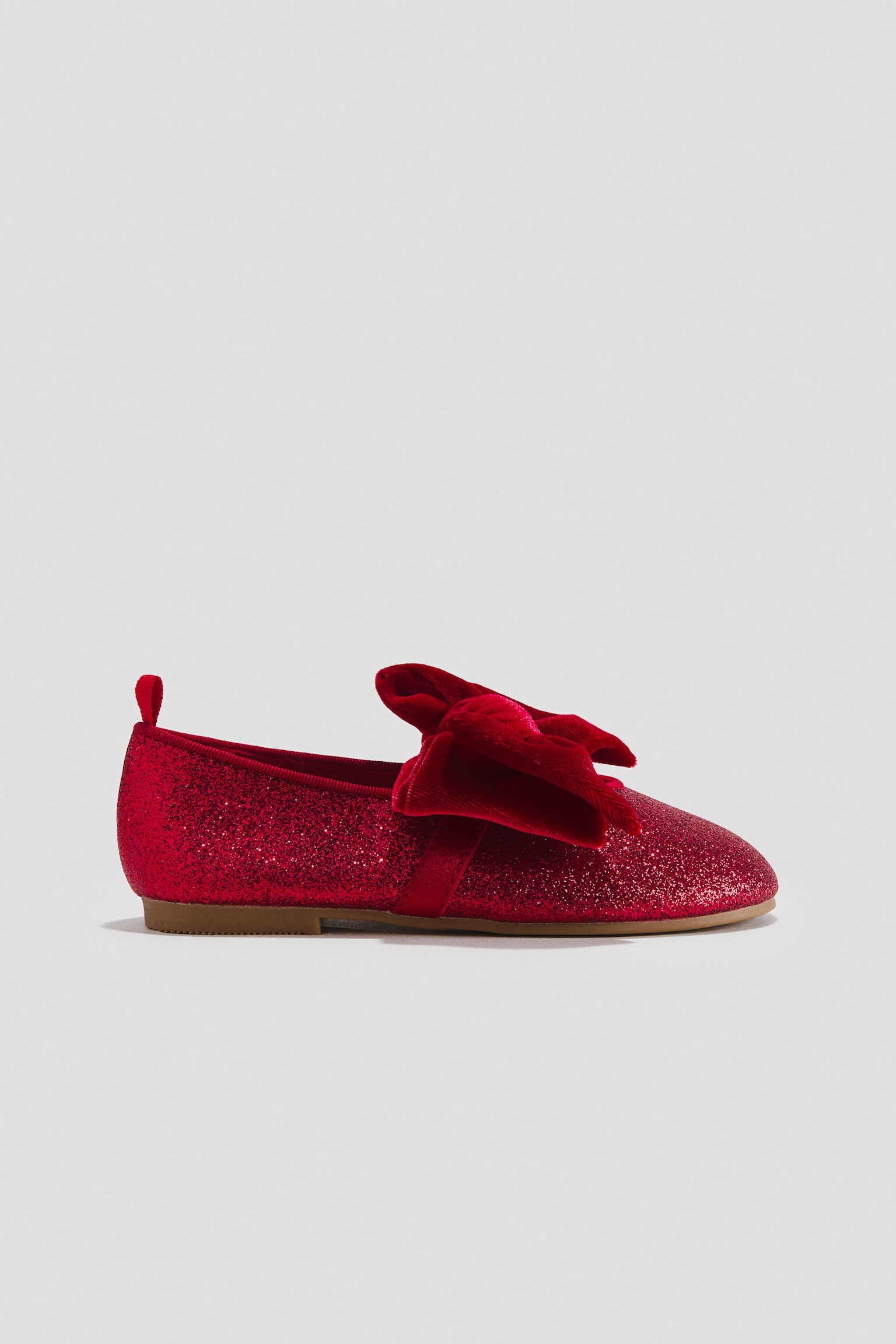 Детские балетки H&M Bow-Detail Ballet Flats, цвет: Красный — фото 2