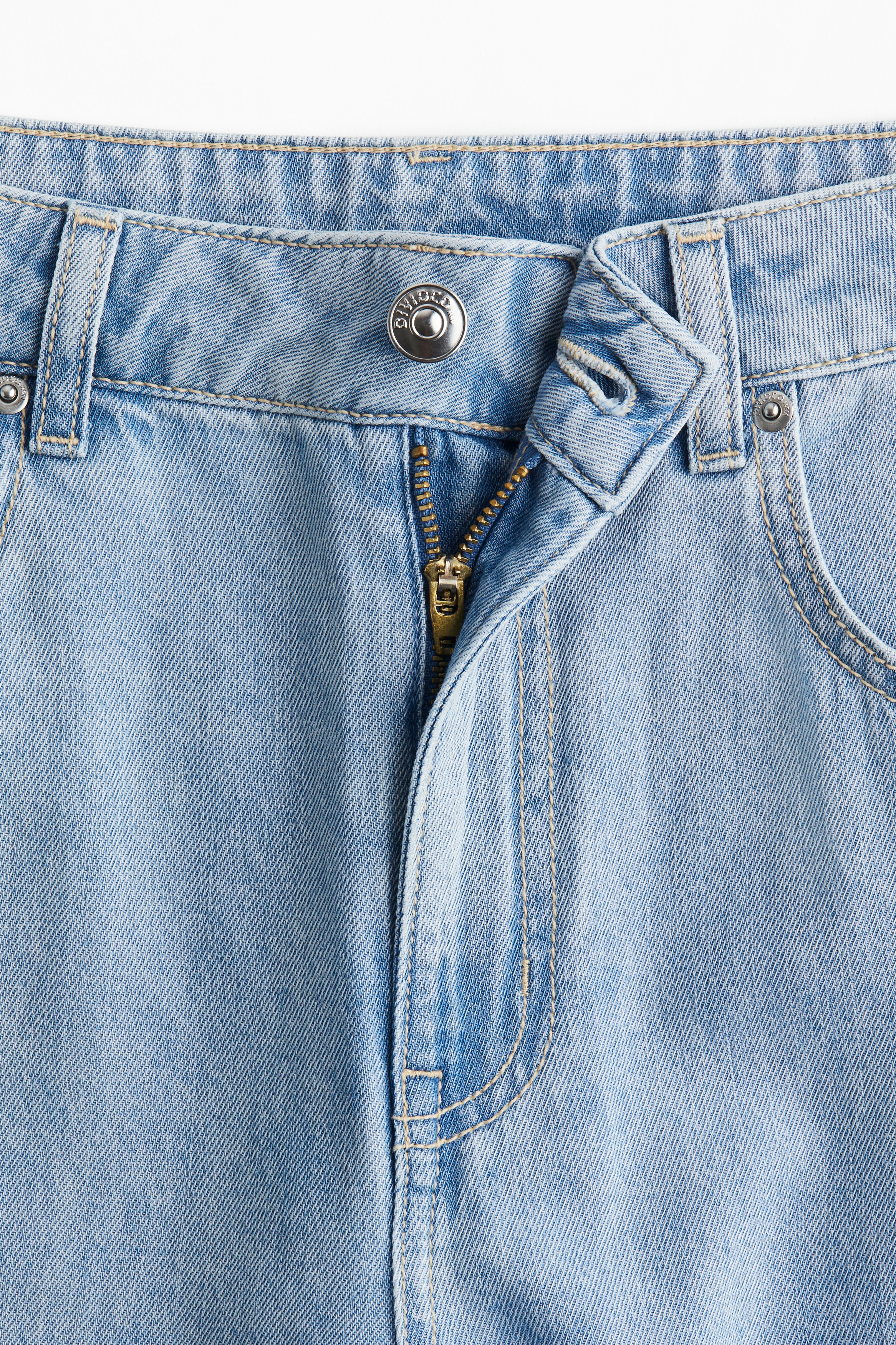 Wide High Cropped Jeans