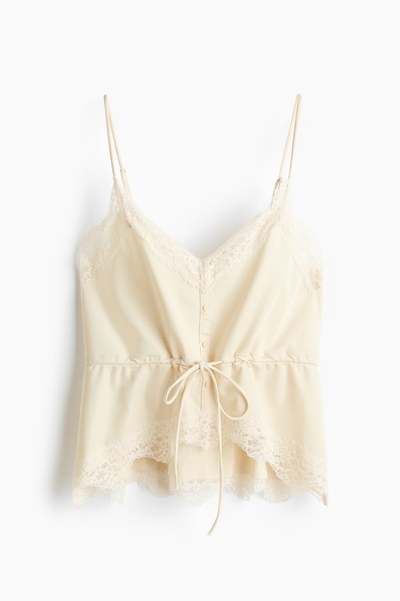 Женские топы H&M Drawstring-Detail Camisole Top