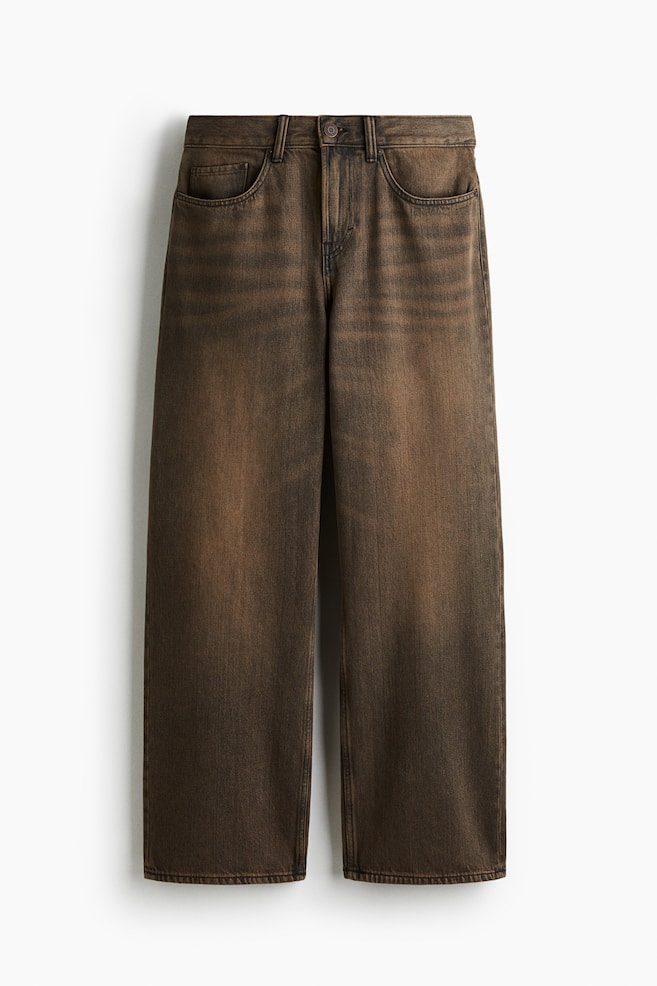 Relaxed Jeans - Roestbruin/Donker denimblauw/Denimblauw - 1