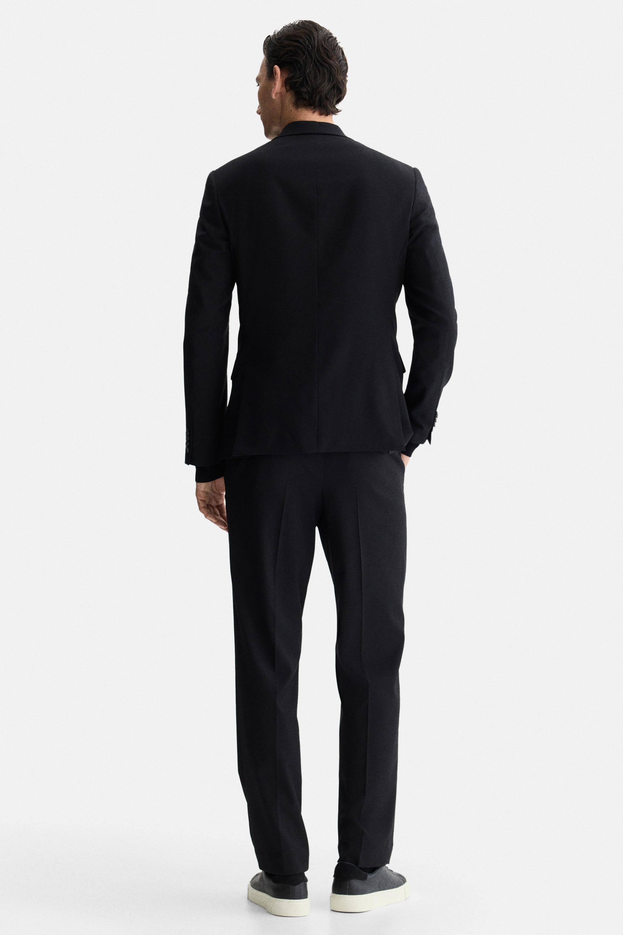 Zobacz większy obraz: Jednorzędowa marynarka Regular Fit - Czarny - ON | H&M PL 4