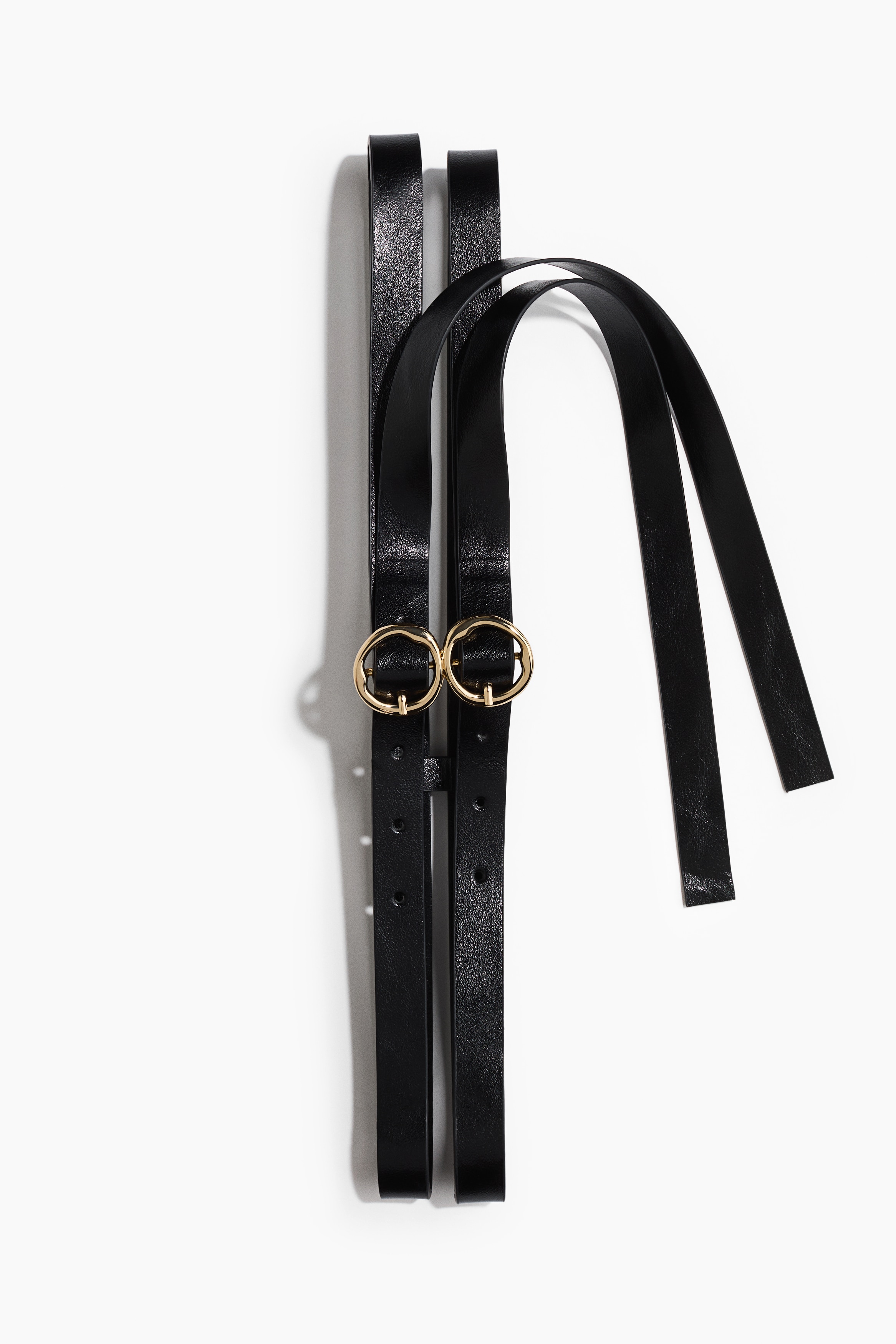 Double-strap waist belt - Black