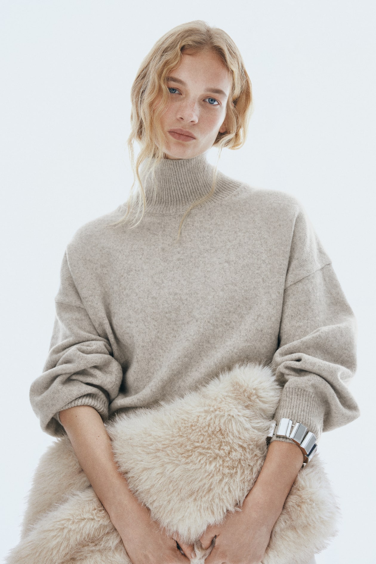 Oversized Mock-Turtleneck Sweater - image 2