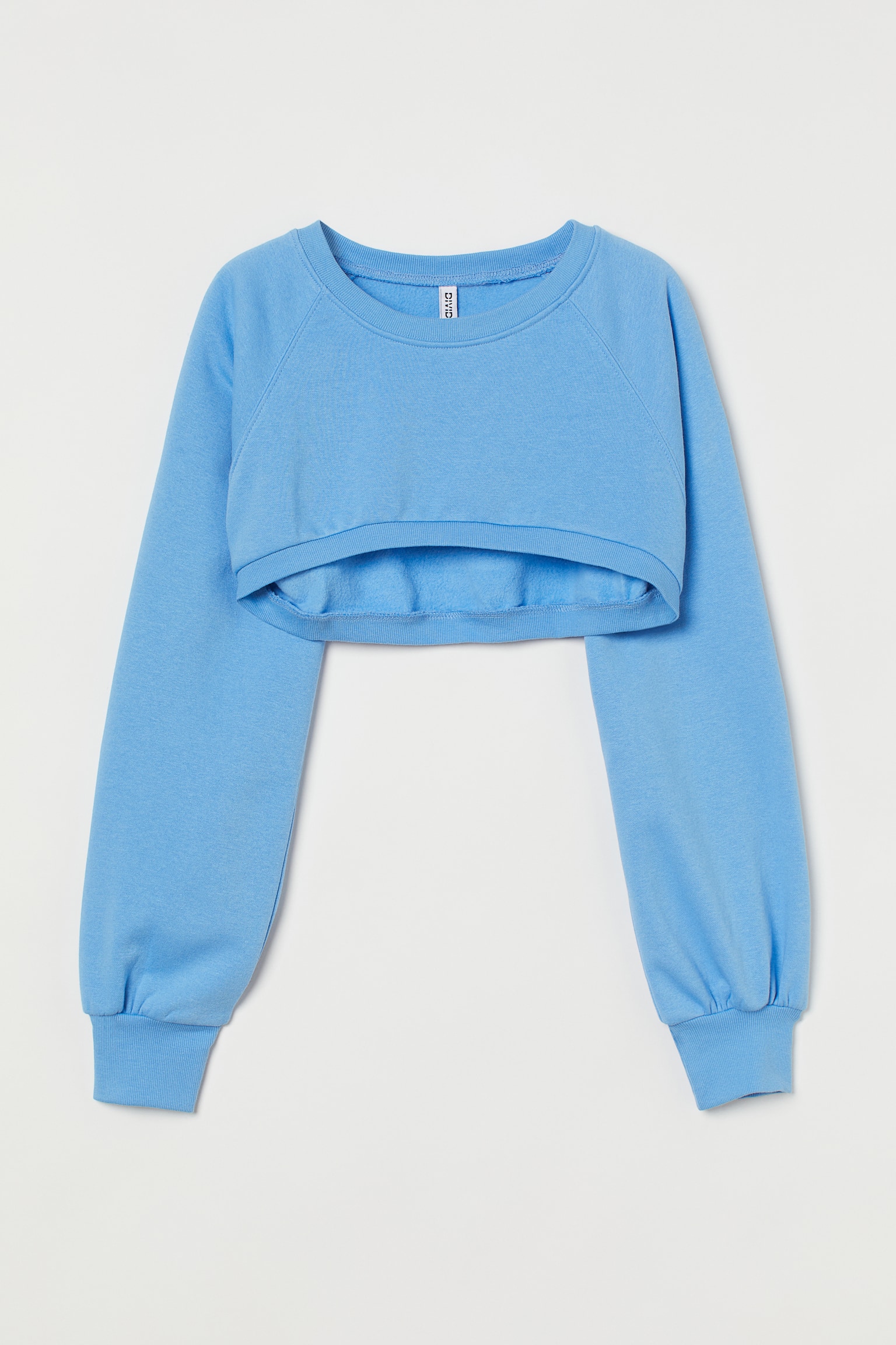 Cropped sweatshirt - Light blue - 1