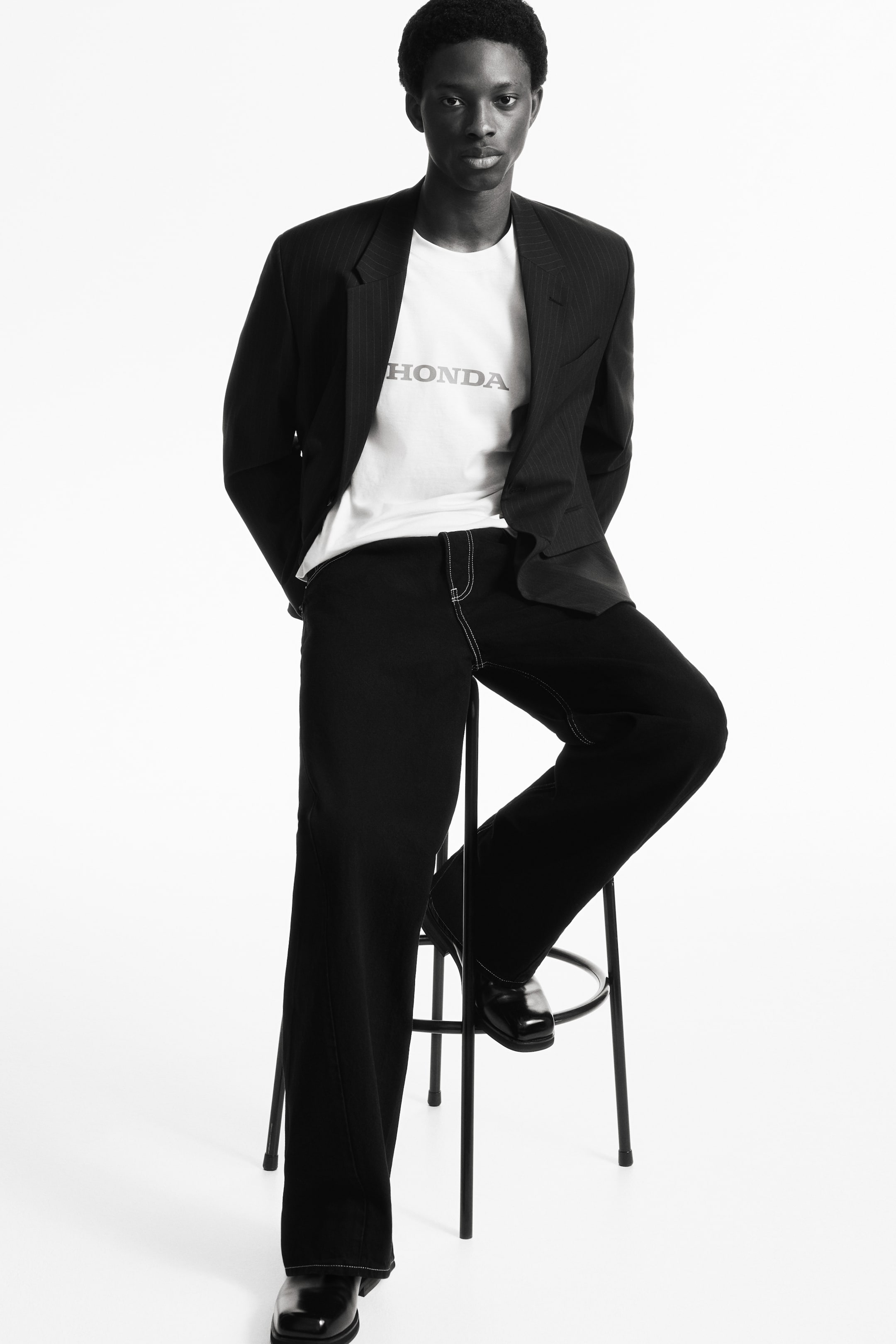 Agrandir l'image: T-shirt Loose Fit - Blanc/Honda - HOMME | H&M FR 2