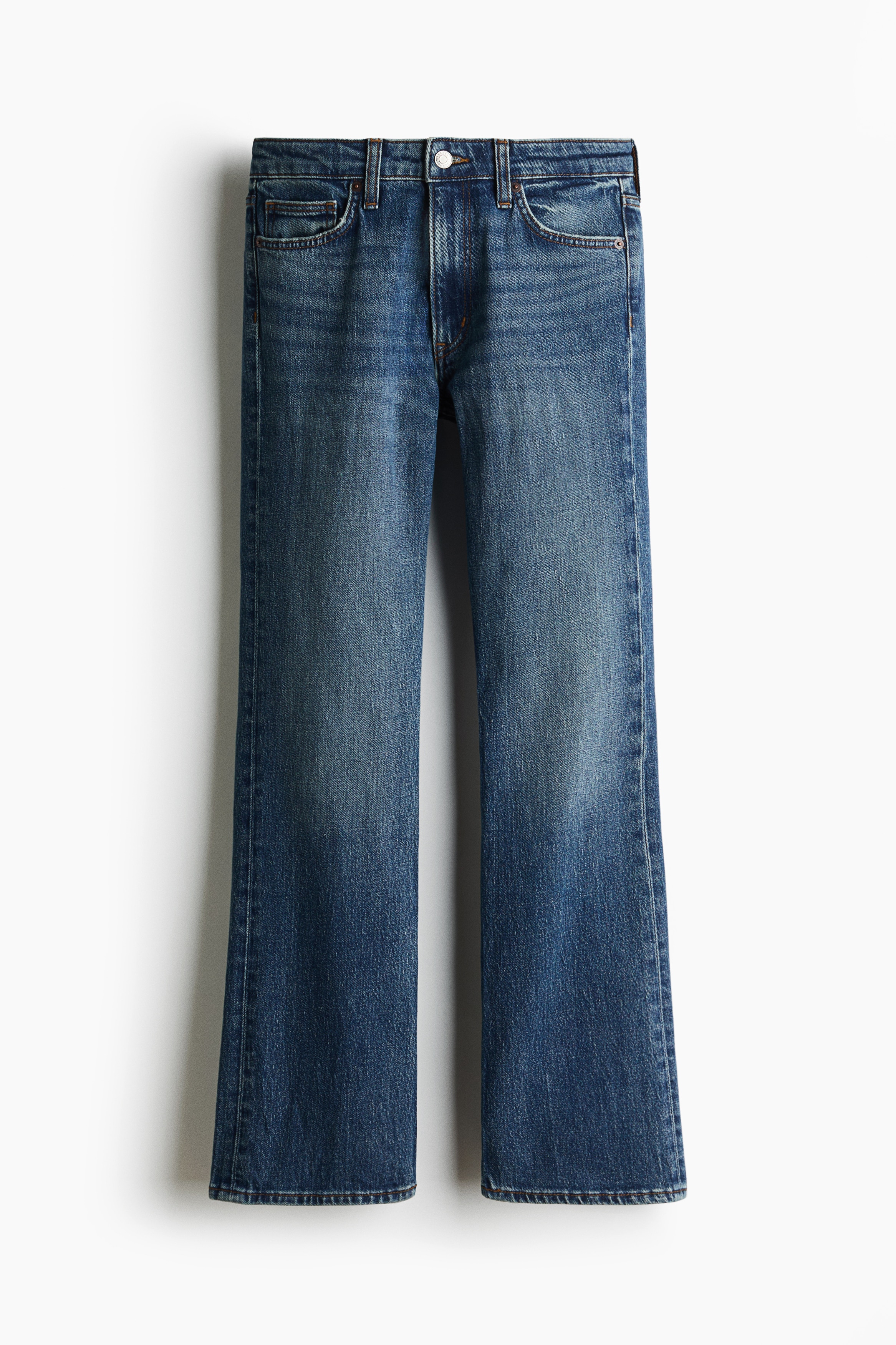 Bootcut Regular Waist Jeans - Blu denim scuro