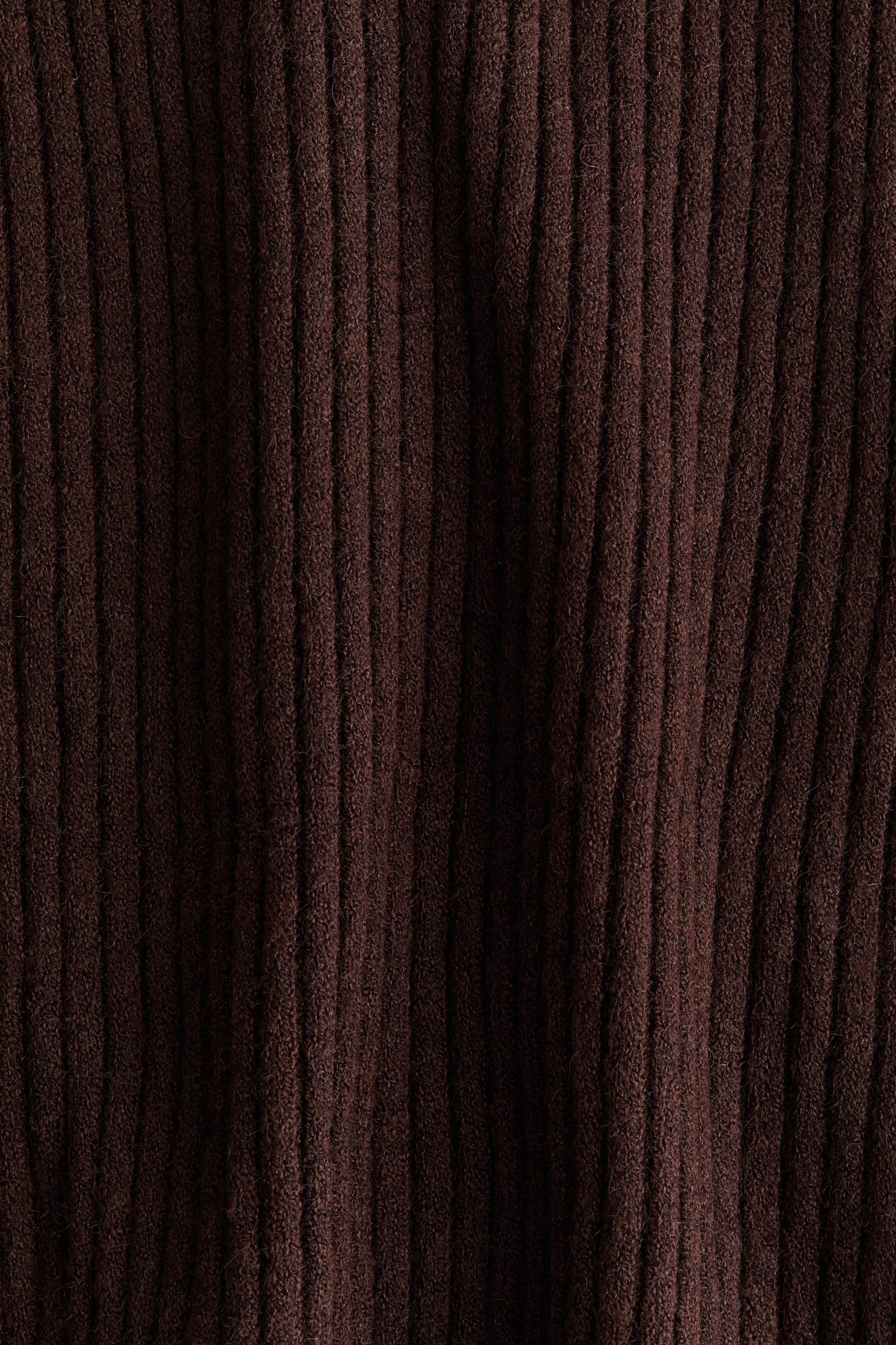 Rib-knit zip-top jumper - Dark brown/Grey marl - 4