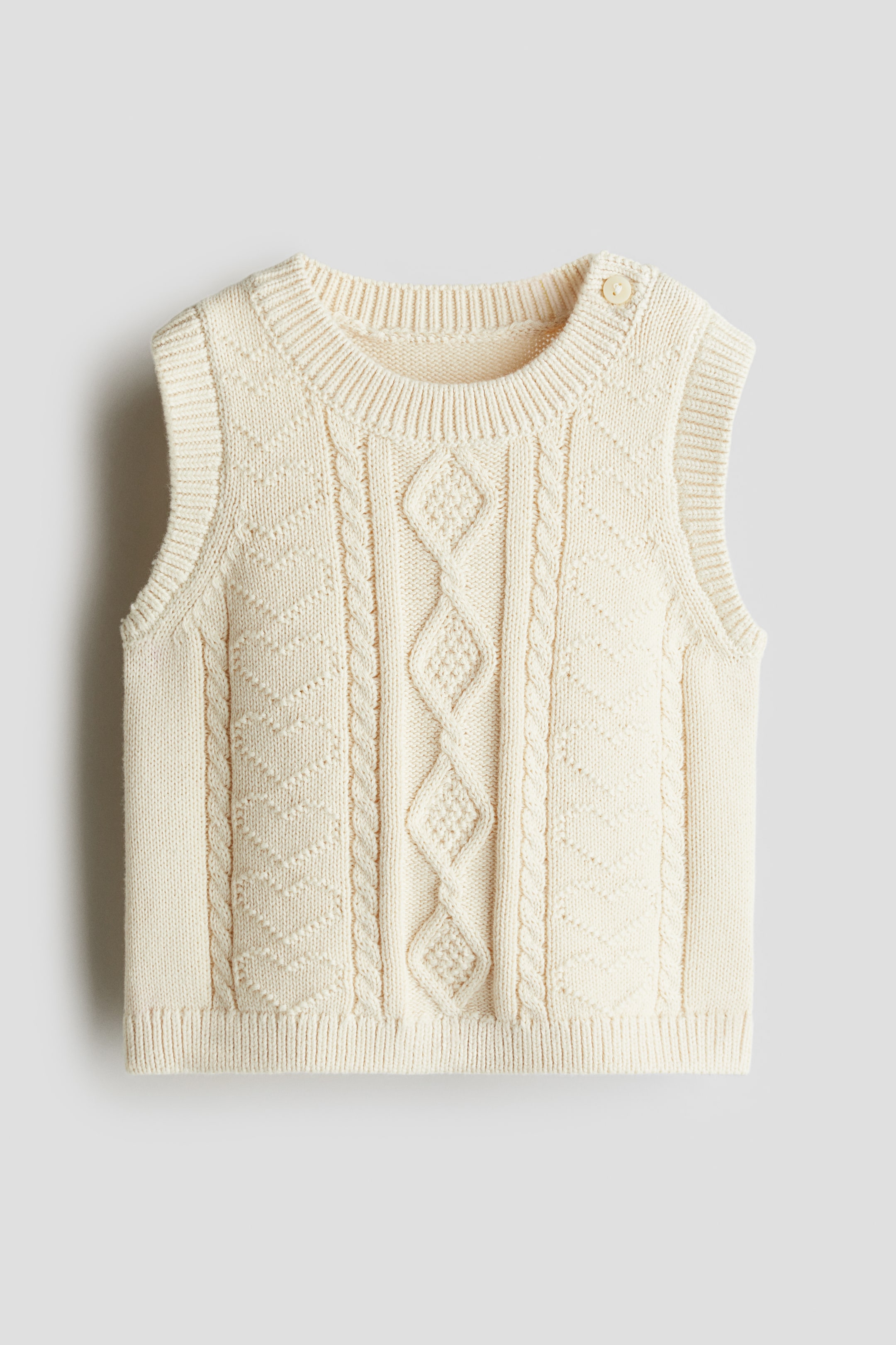 Cable-Knit Sweater Vest