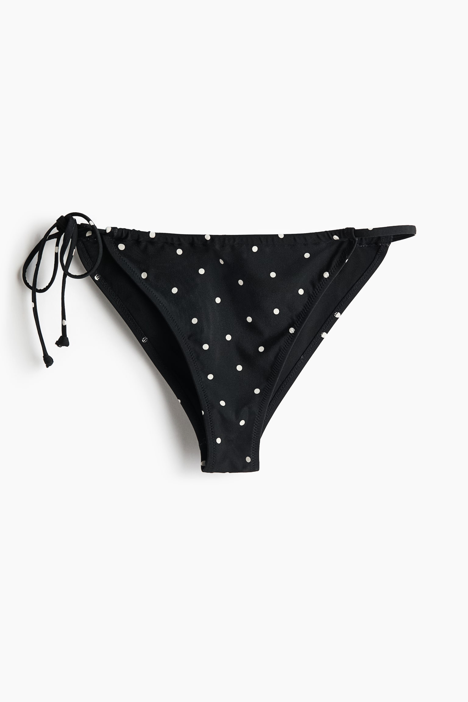Cheeky Tie tanga bikini bottoms - Black/Polka dot/Cream/Floral - 2