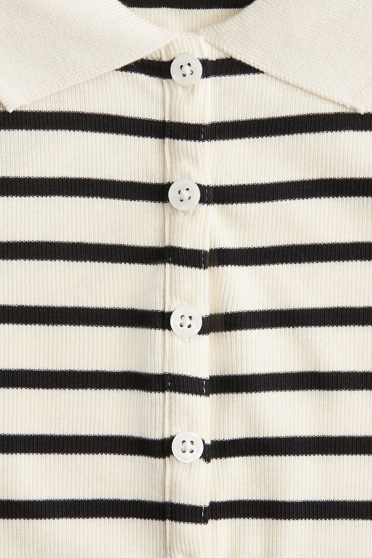 Ribbed Polo Shirt - image 2