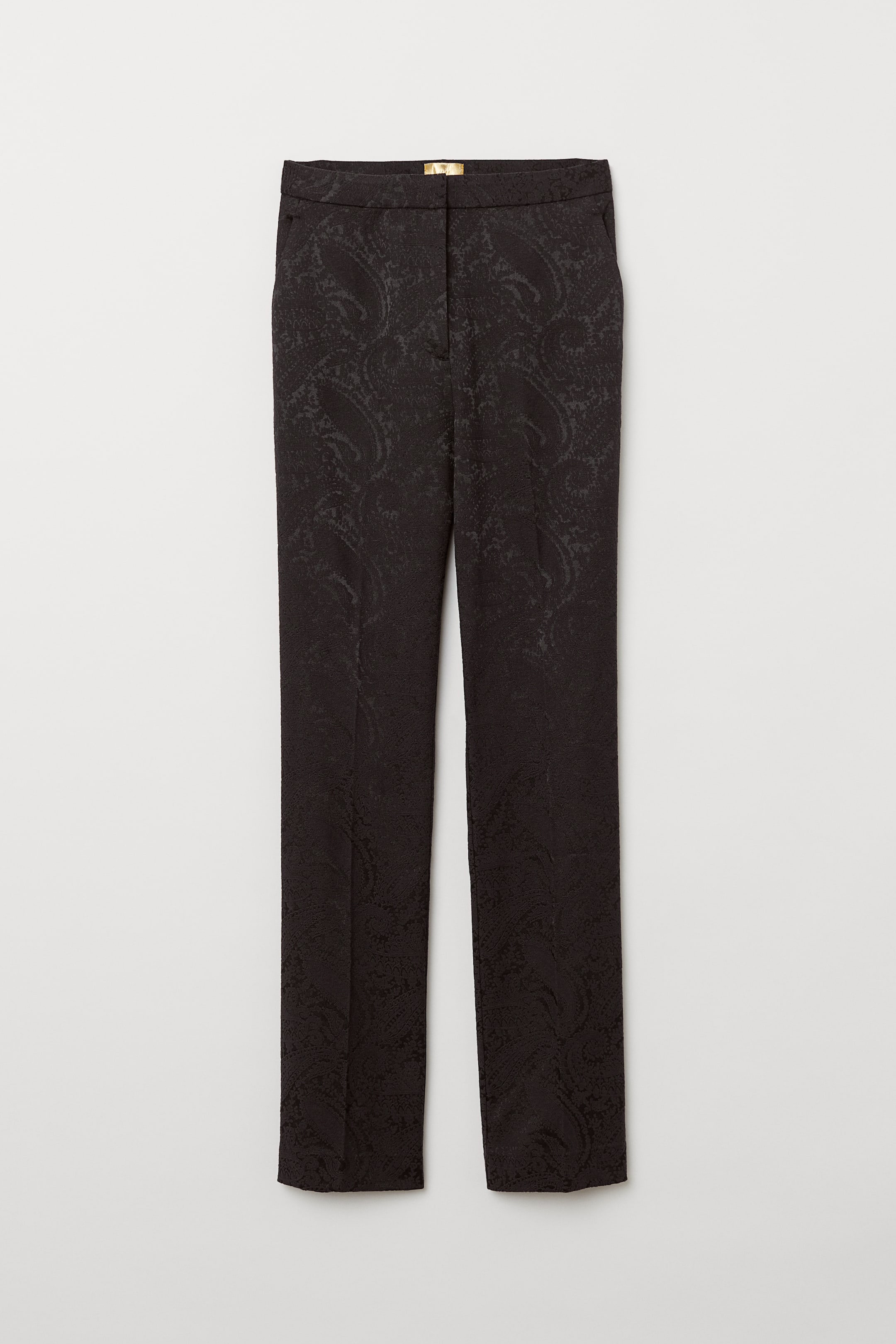 View larger image: Jacquard-weave trousers - Black - Ladies | H&M IE 1