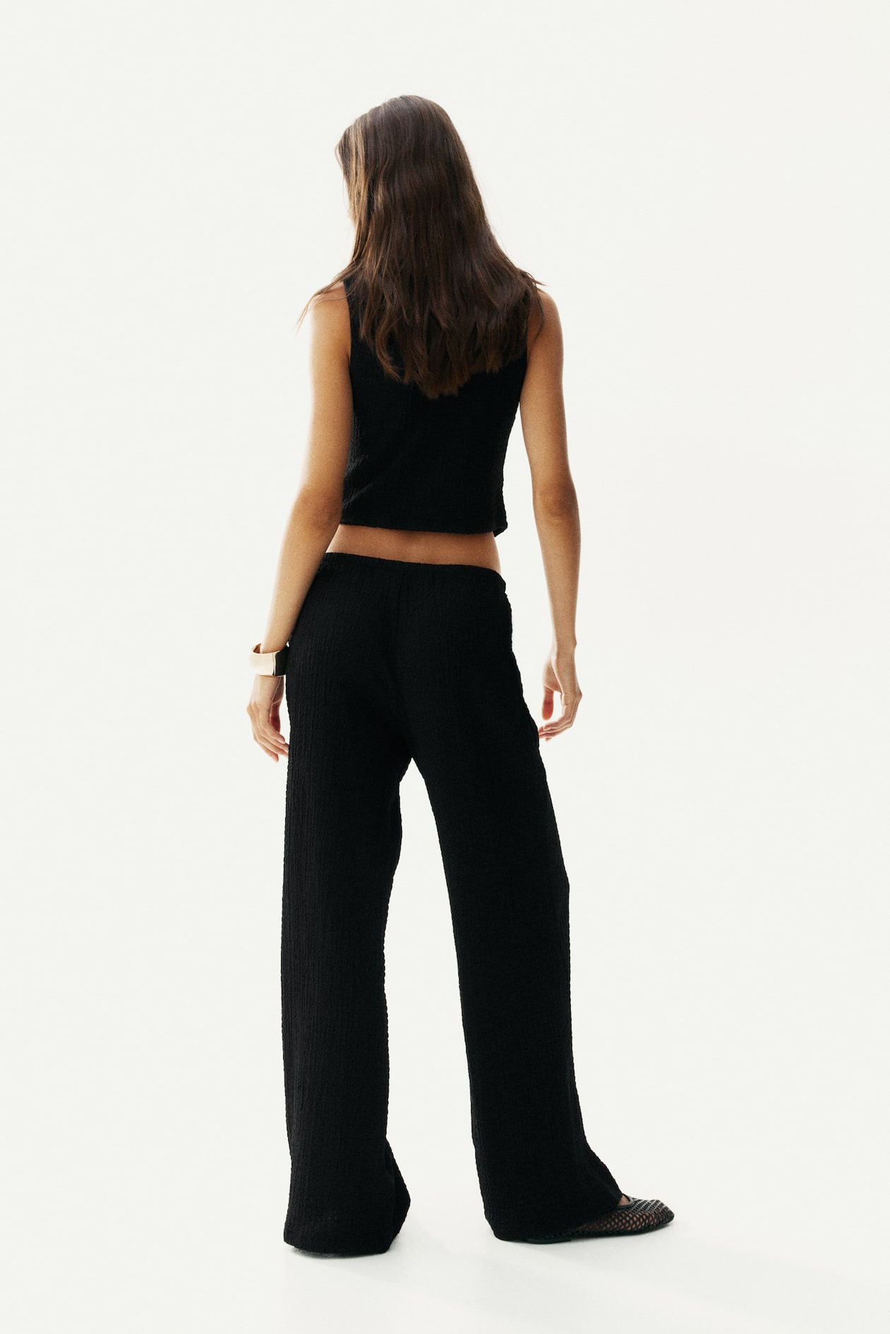 Crinkled Drawstring Pants - image 5