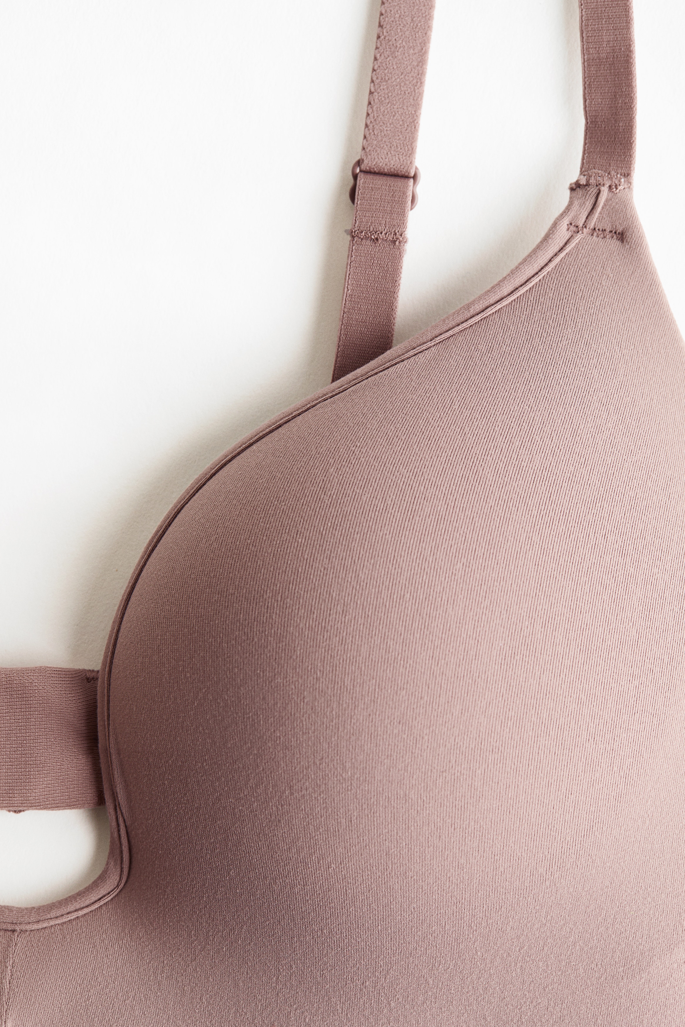 Non-wired microfibre push-up bra
