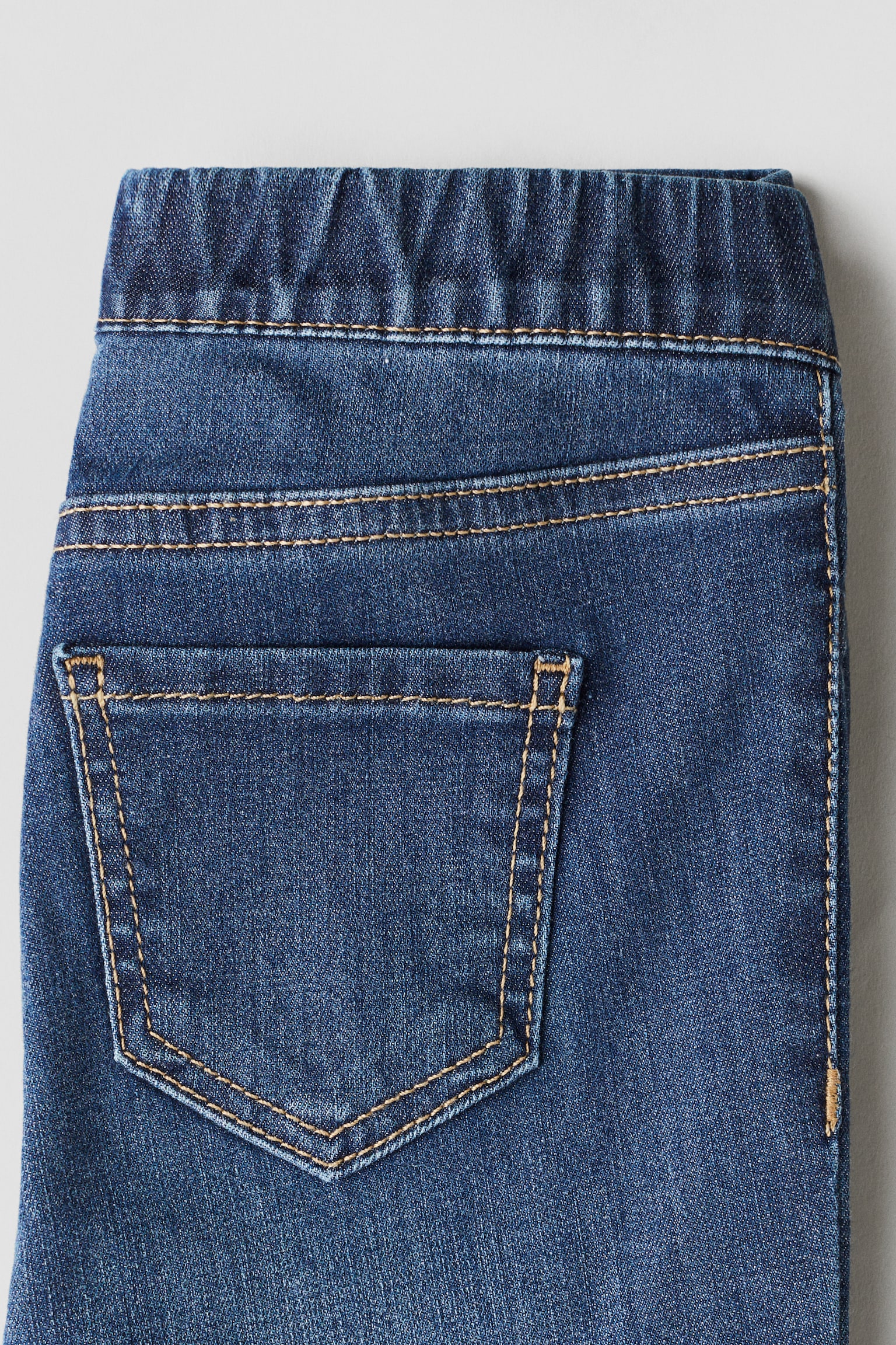 Детские джинсы H&M Embellished Jeggings, цвет: Тёмный джинсовый синий — фото 3
