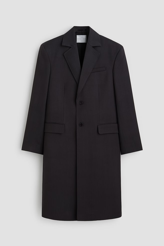 Topcoat aus Wollmix - Schwarz - 1