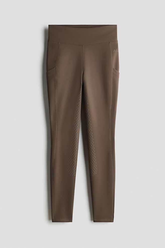 Reitleggings mit Vollbesatz - Hellbraun/Marineblau/Schwarz/Hellbeige/Weiss/Warmes Grau/Schokoladiges Pflaumenlila - 1