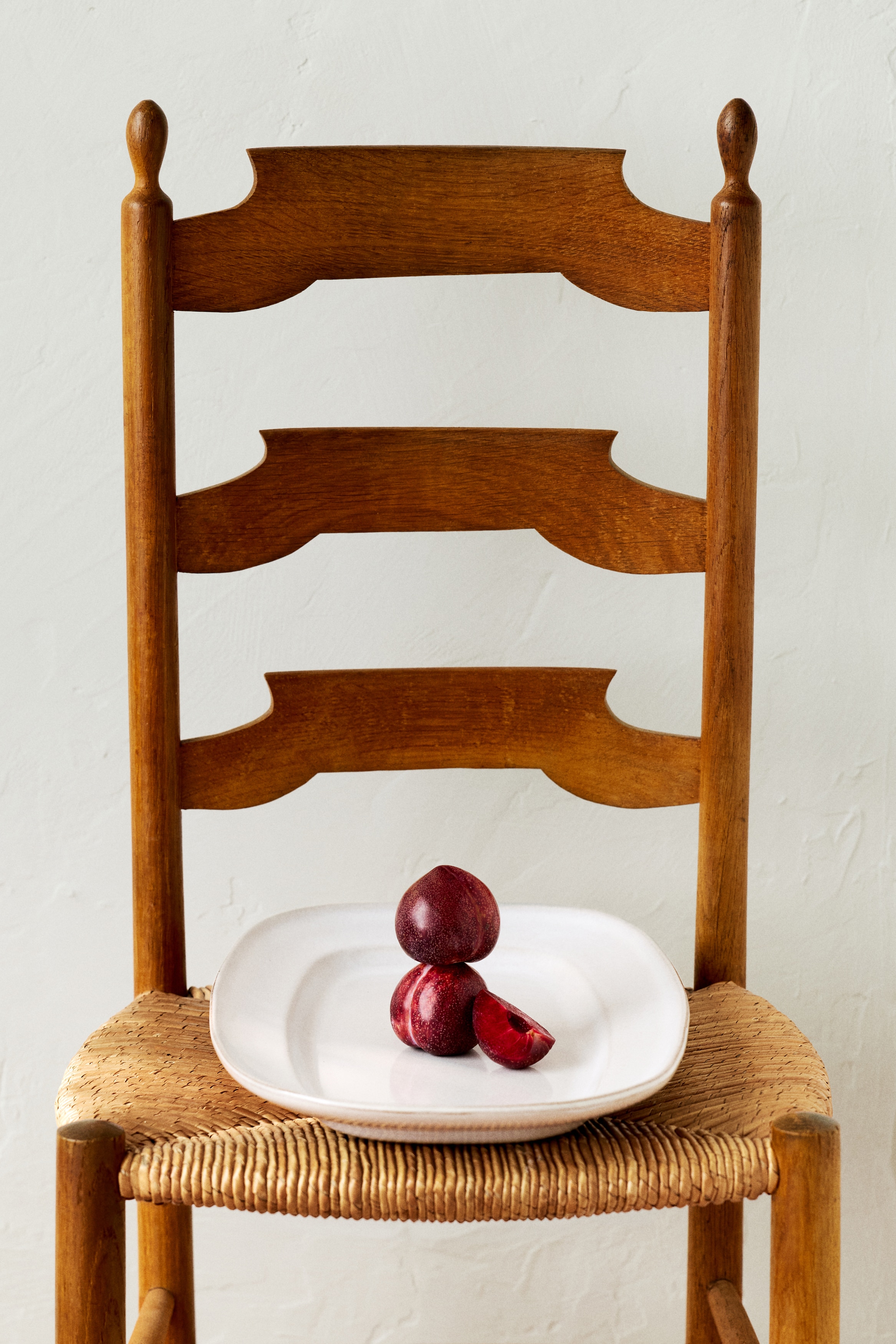 Reactive-glaze serving plate - Weiß