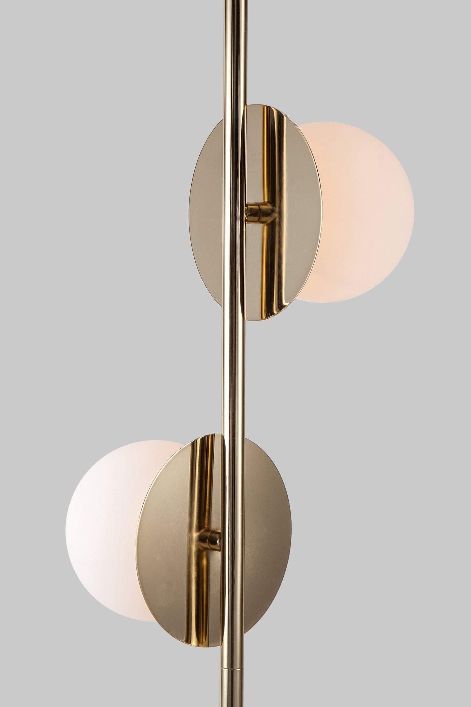 Opal Disk Floor Lamp - Gold - 4