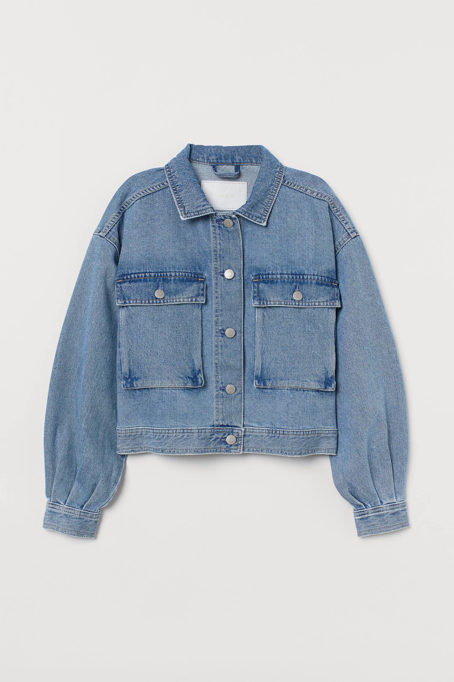 Giacca Jeans Donna Corta - Giubbotto Denim Maniche Lunghe Per Tutte Le Stagioni - Foto 5