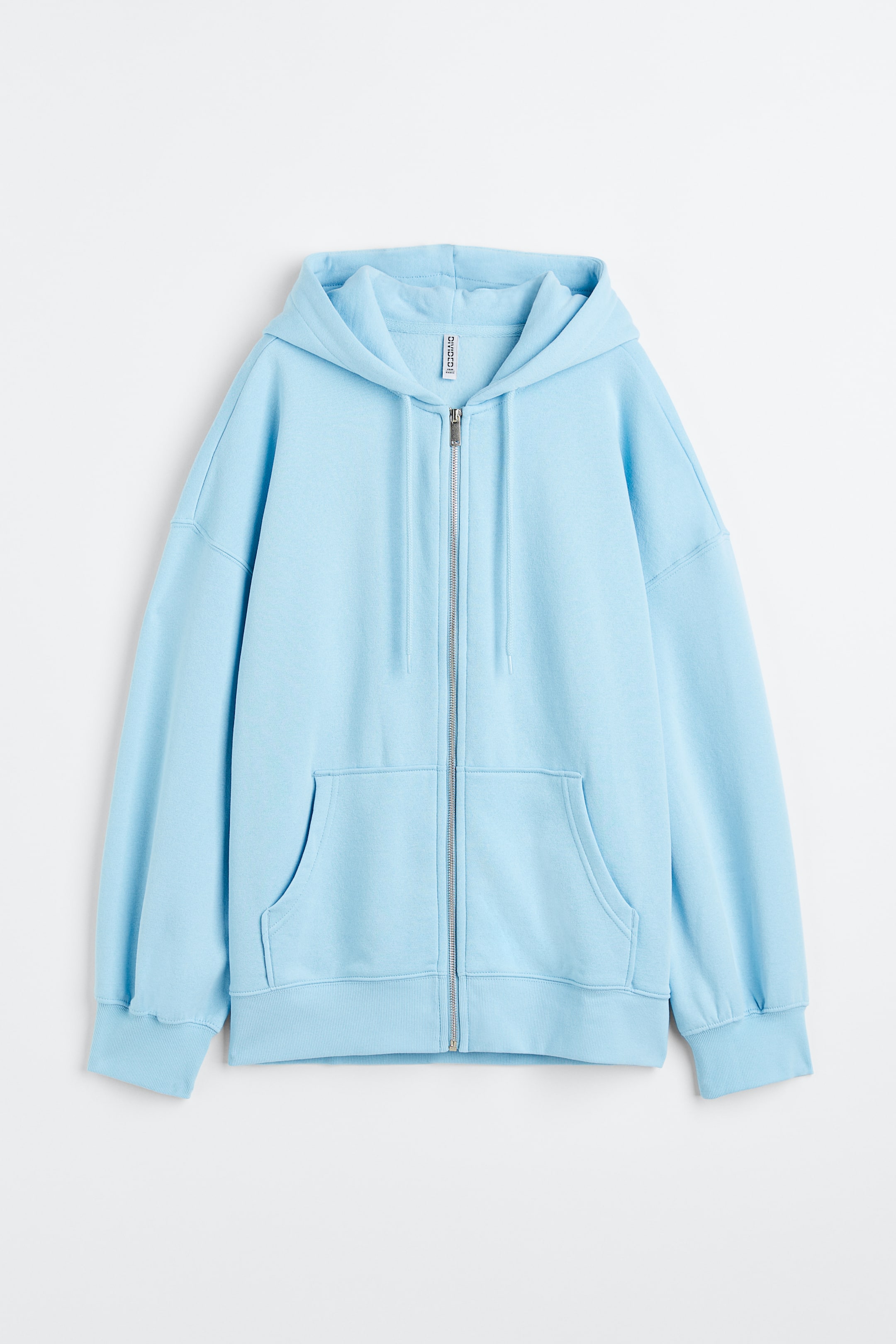 View larger image: Oversized zip-through hoodie - Light blue - Ladies | H&M GB 1