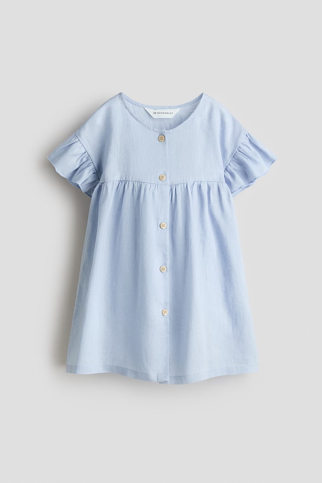 Robe en lin - Bleu clair/Beige clair/Rose clair - 1