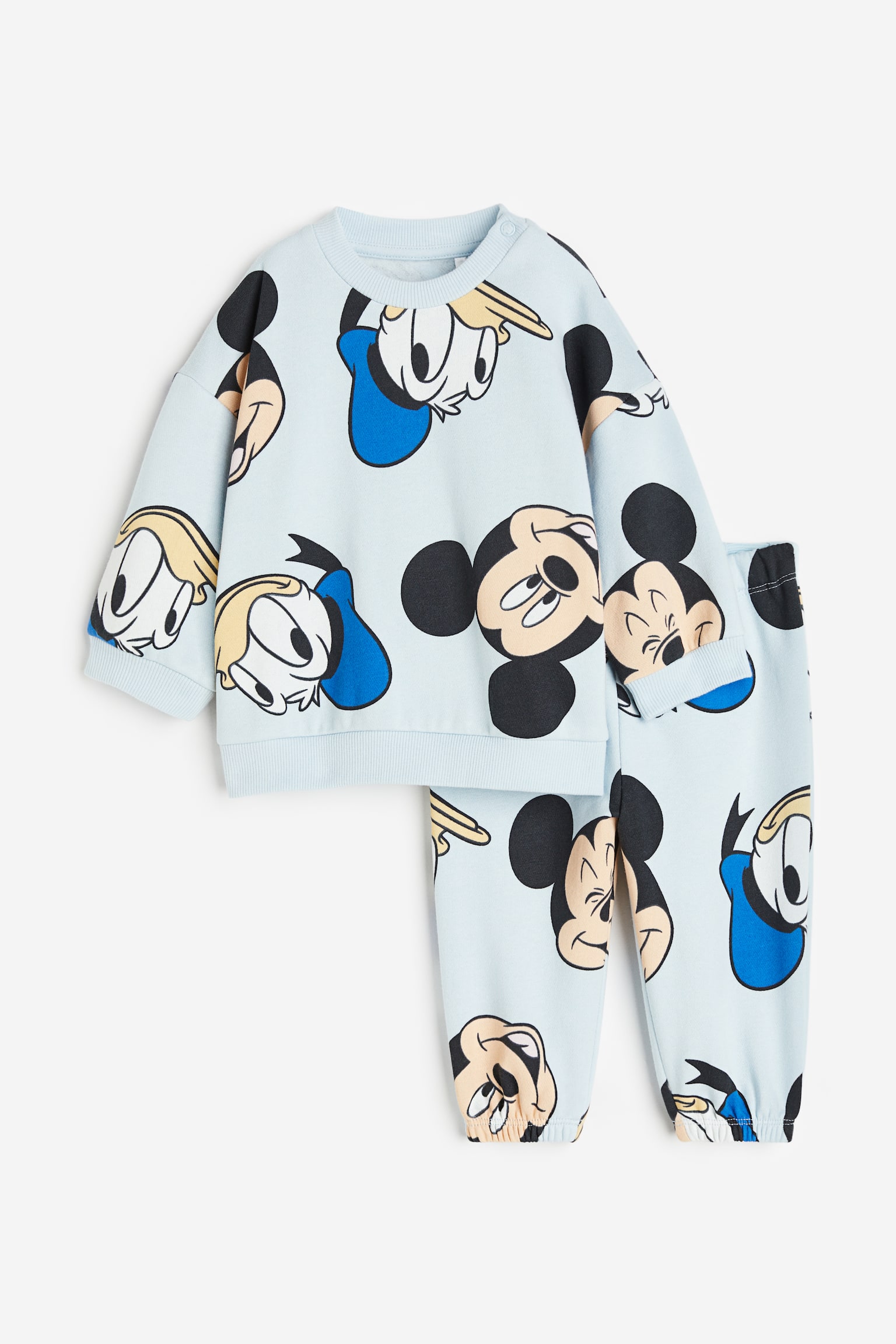 2-piece Sweat Set - Light blue/Mickey Mouse/Light turquoise/Marvel Comics/Light beige/Winnie The Pooh/Cream/SmileyWorld®/Dark grey/Mickey Mouse/Light beige/Jurassic World/Khaki green/The Lion King - 1