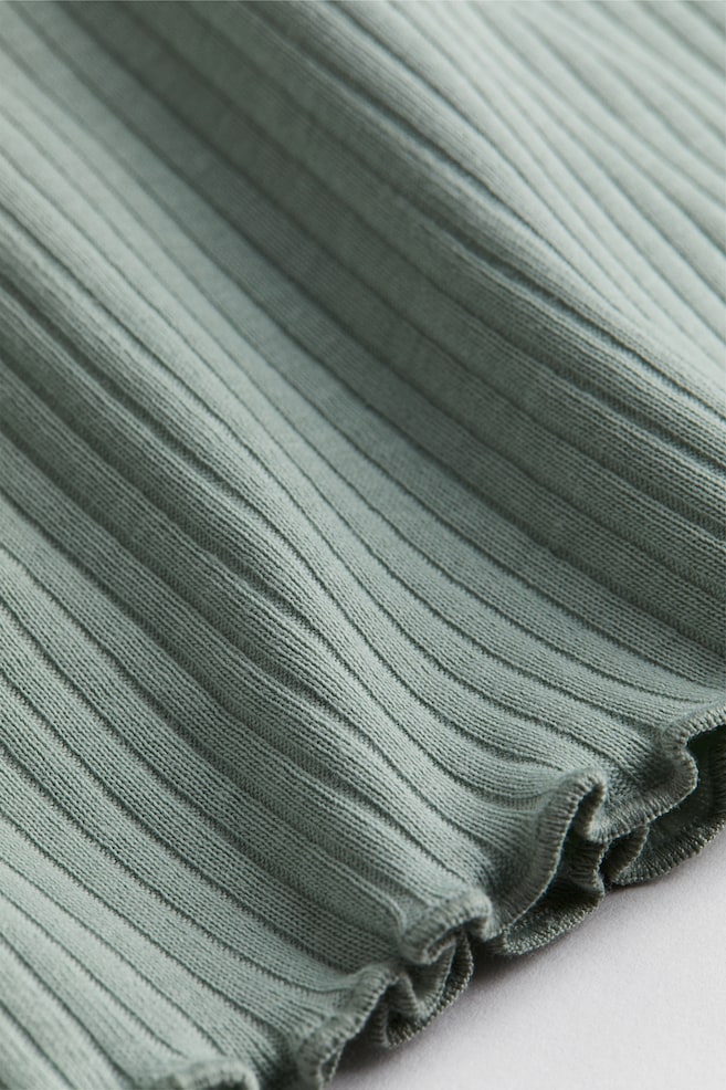 Maglia a maniche lunghe in jersey - Verde polvere/Bianco/Viola polvere/Greige/Nero - 2
