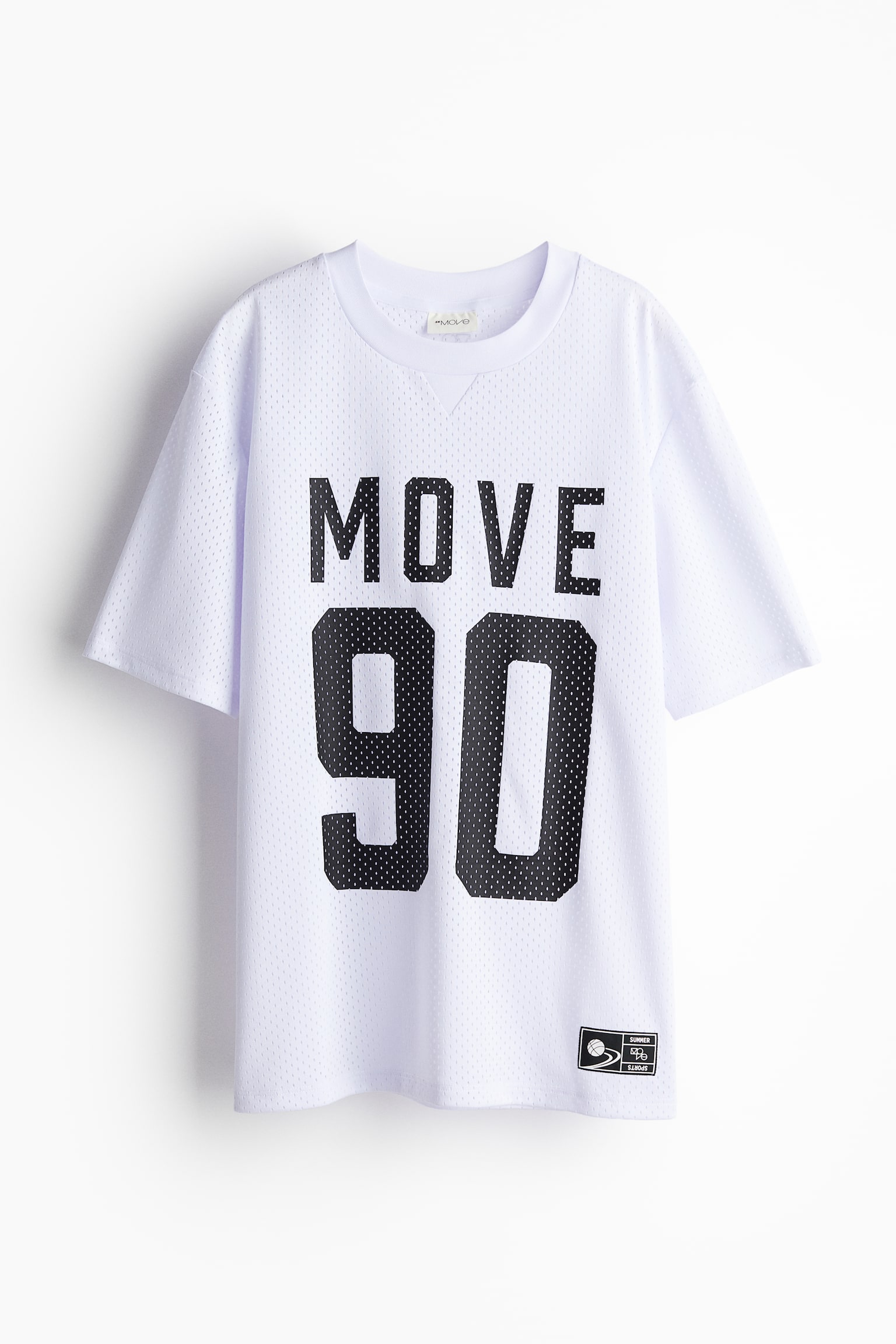 Activewear Tee In DryMove™ Mesh - White/Move 90 - 2