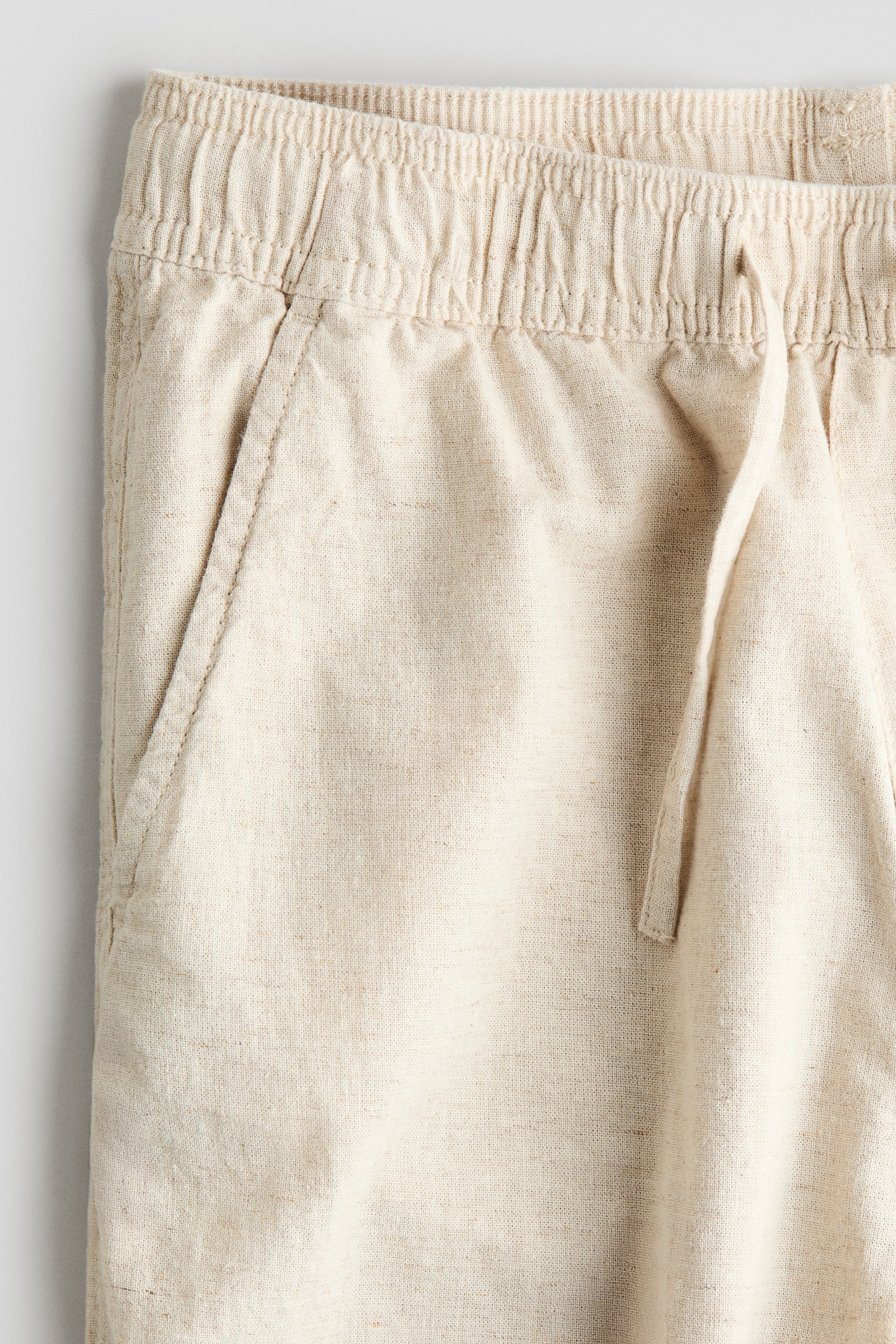 Hose aus Leinenmix - Hellbeige/Marineblau/Cremefarben/Khakigrün/Dunkelgrau - 5