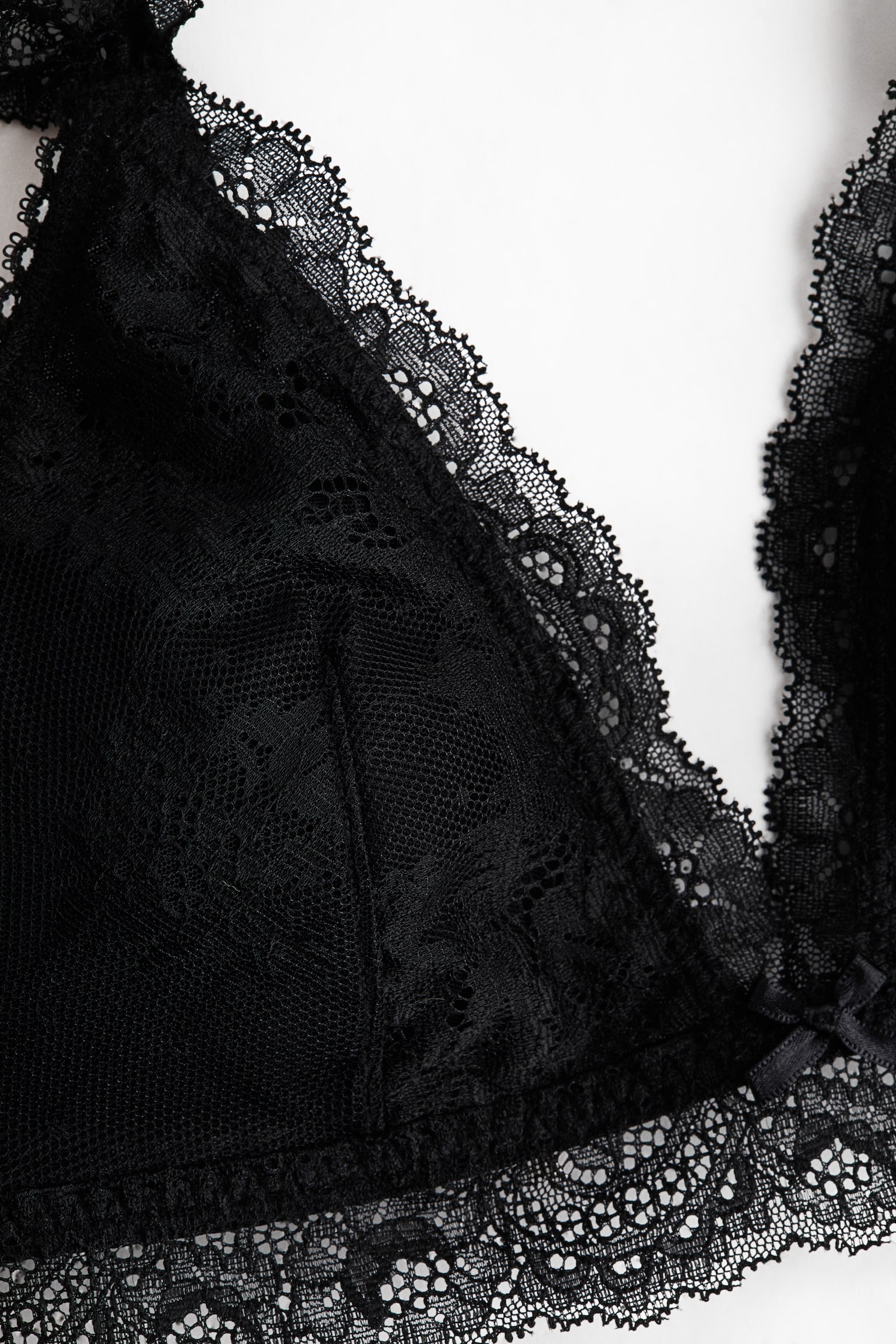 Dolgulu Yumuşak Dantel Sütyen - Siyah/Açık pembe/Krem - 2