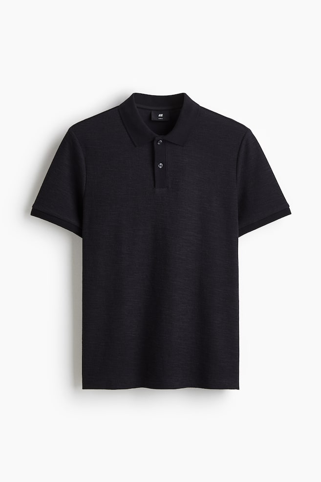 Slim-Fit Polo Shirt - Navy blue/White - 1