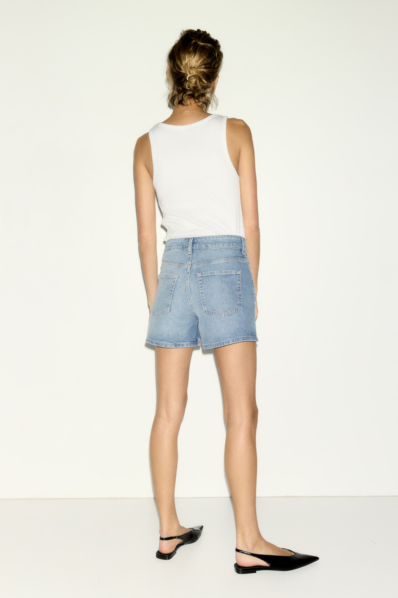 Denim shorts - Light denim blue/Denim blue/Dark denim blue - 3