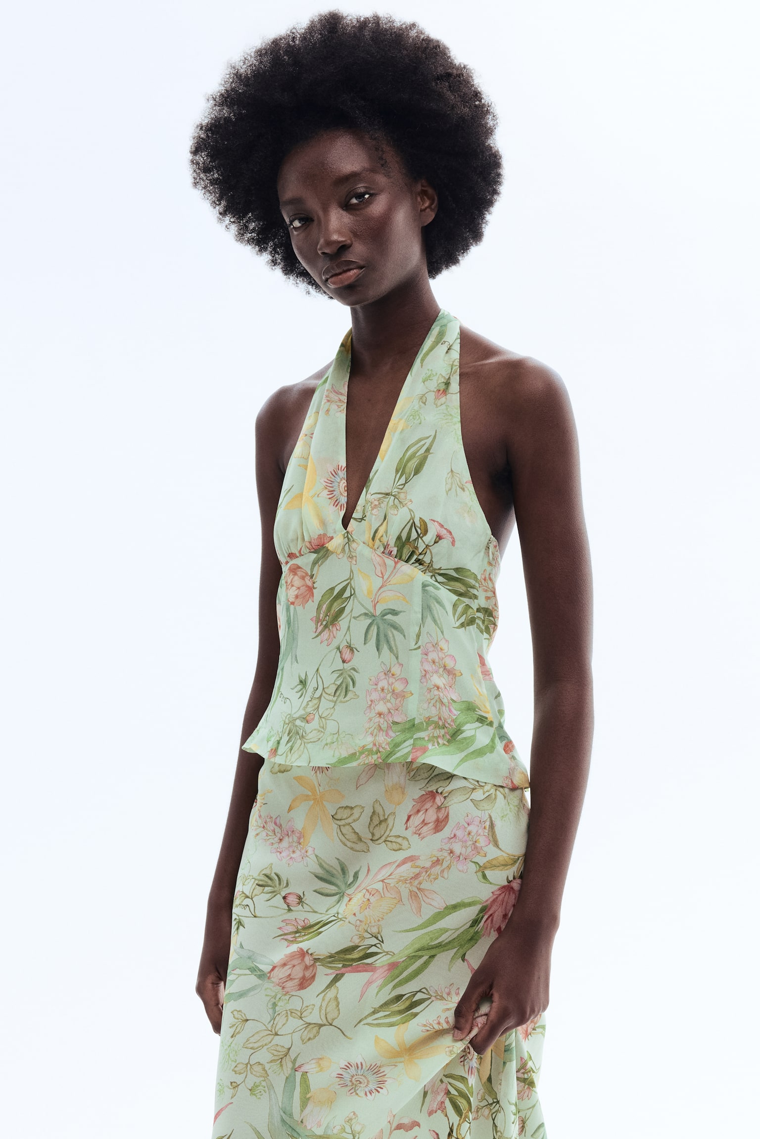 Viscose halterneck top - 3