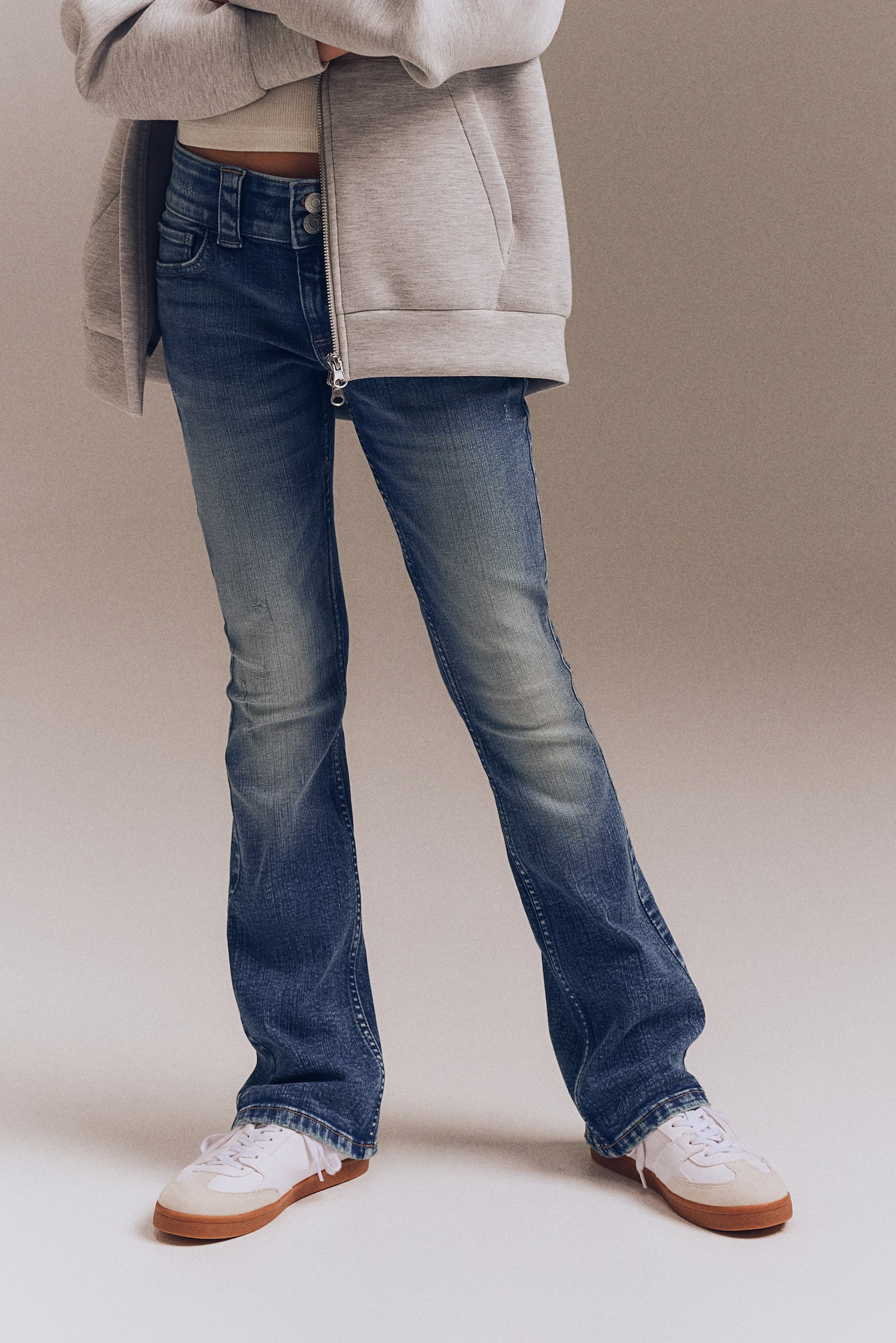 Bootcut Low Jeans - Denim blue/Denim blue/Light denim blue/Denim black/Black - 4