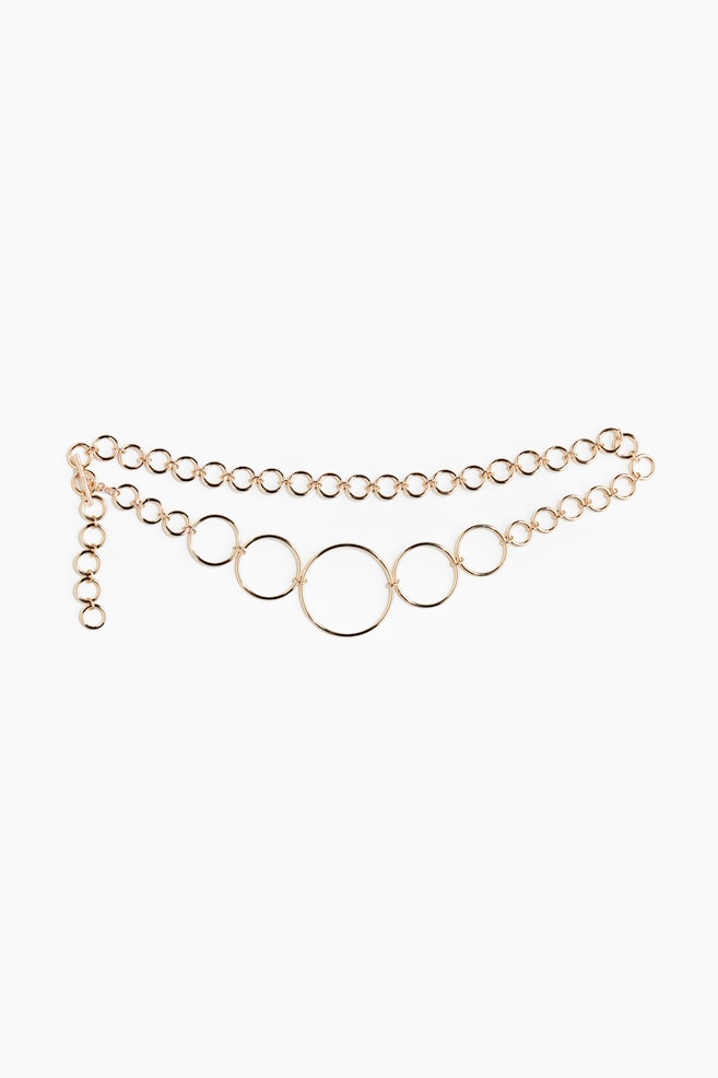 Metal chain belt - Gold-coloured - 1