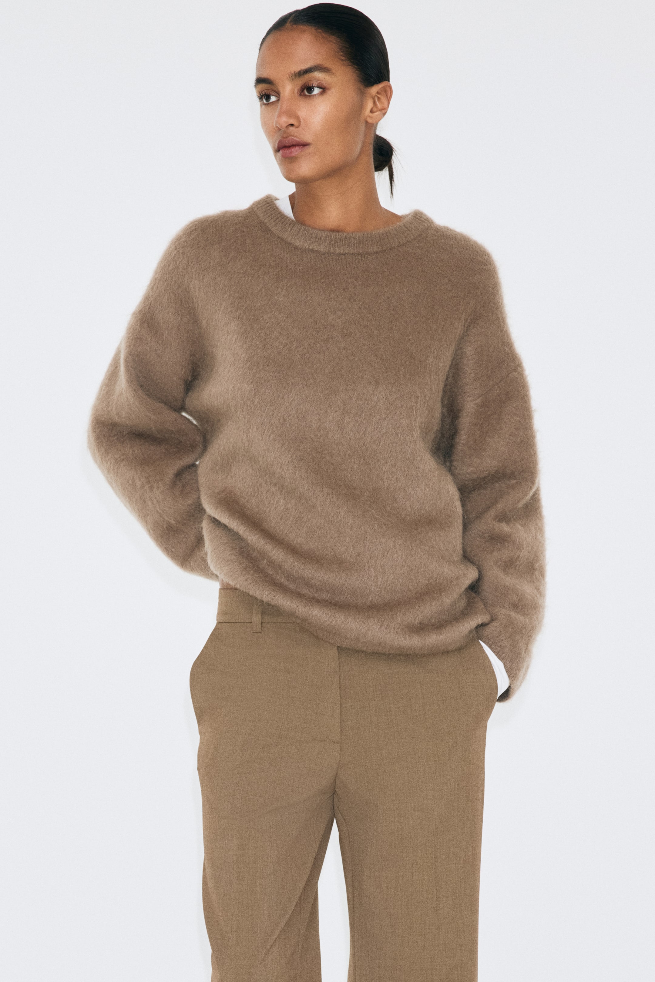 View larger image: Dress Pants - Dark khaki green - Ladies | H&M US 2