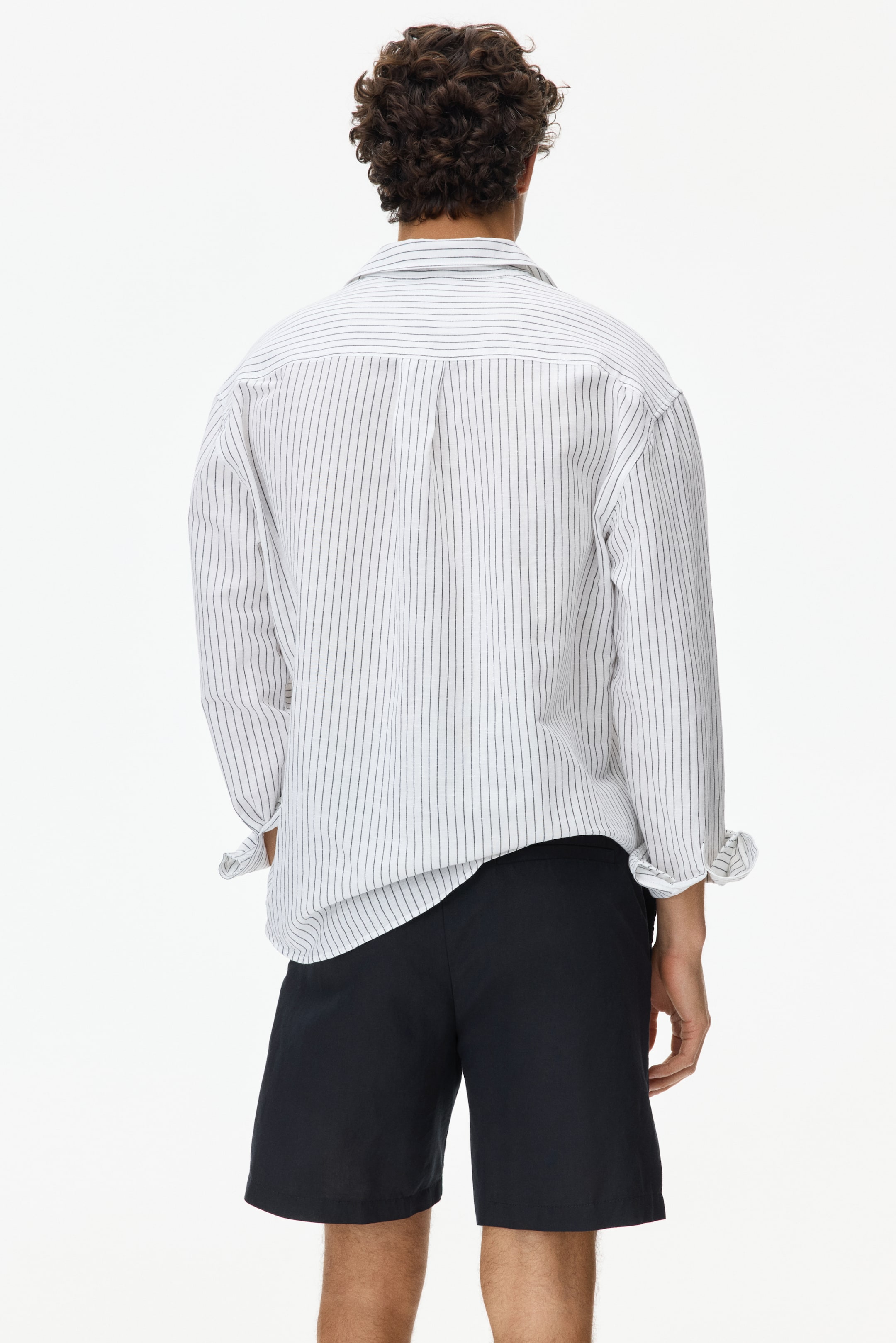 Regular-Fit Linen-Blend Shorts