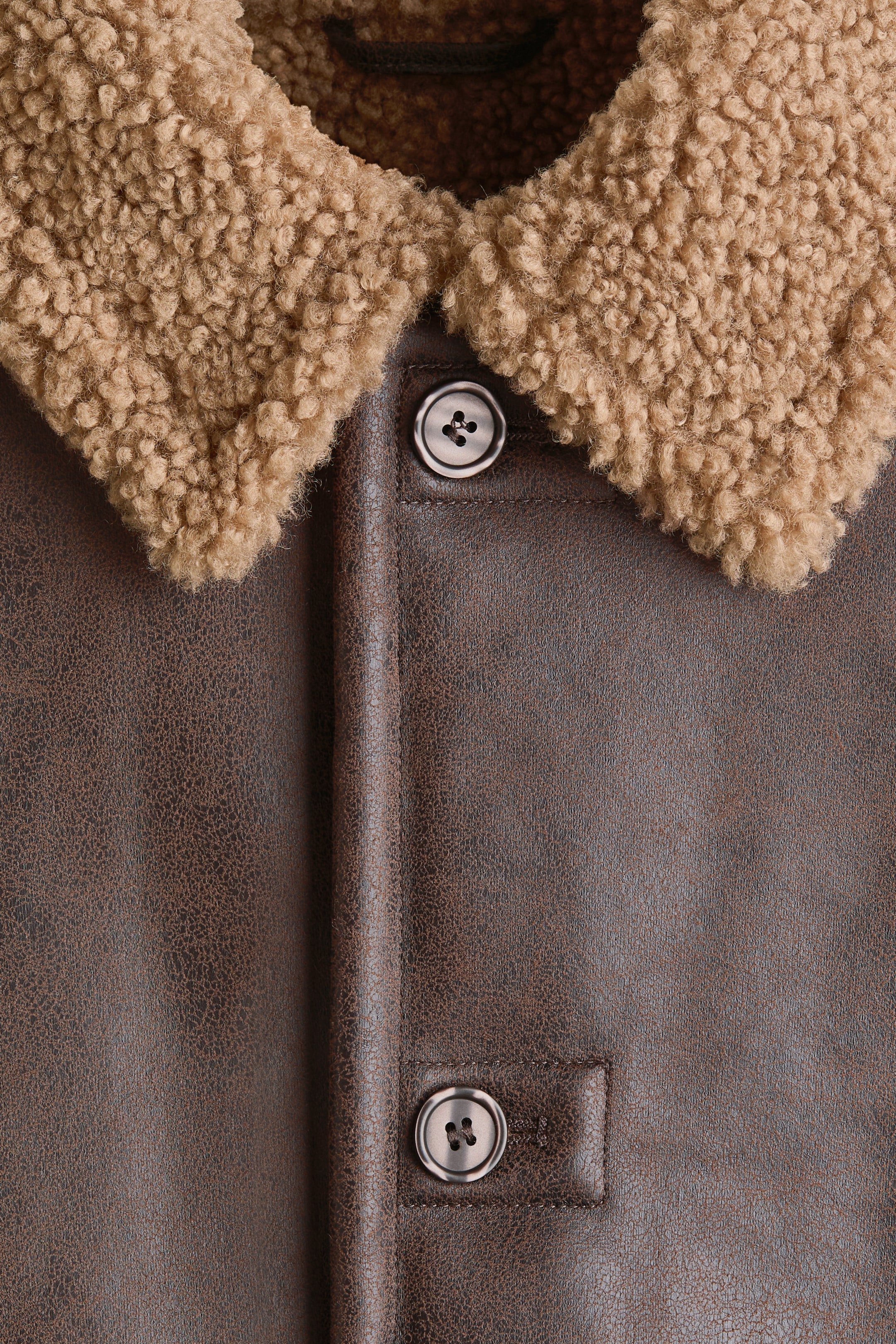 View larger image: Jacket in coated fabric - Dark brown - Men | H&M IN 7