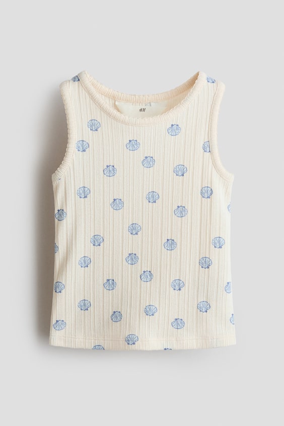 Детские топы H&M Pointelle Jersey Tank Top