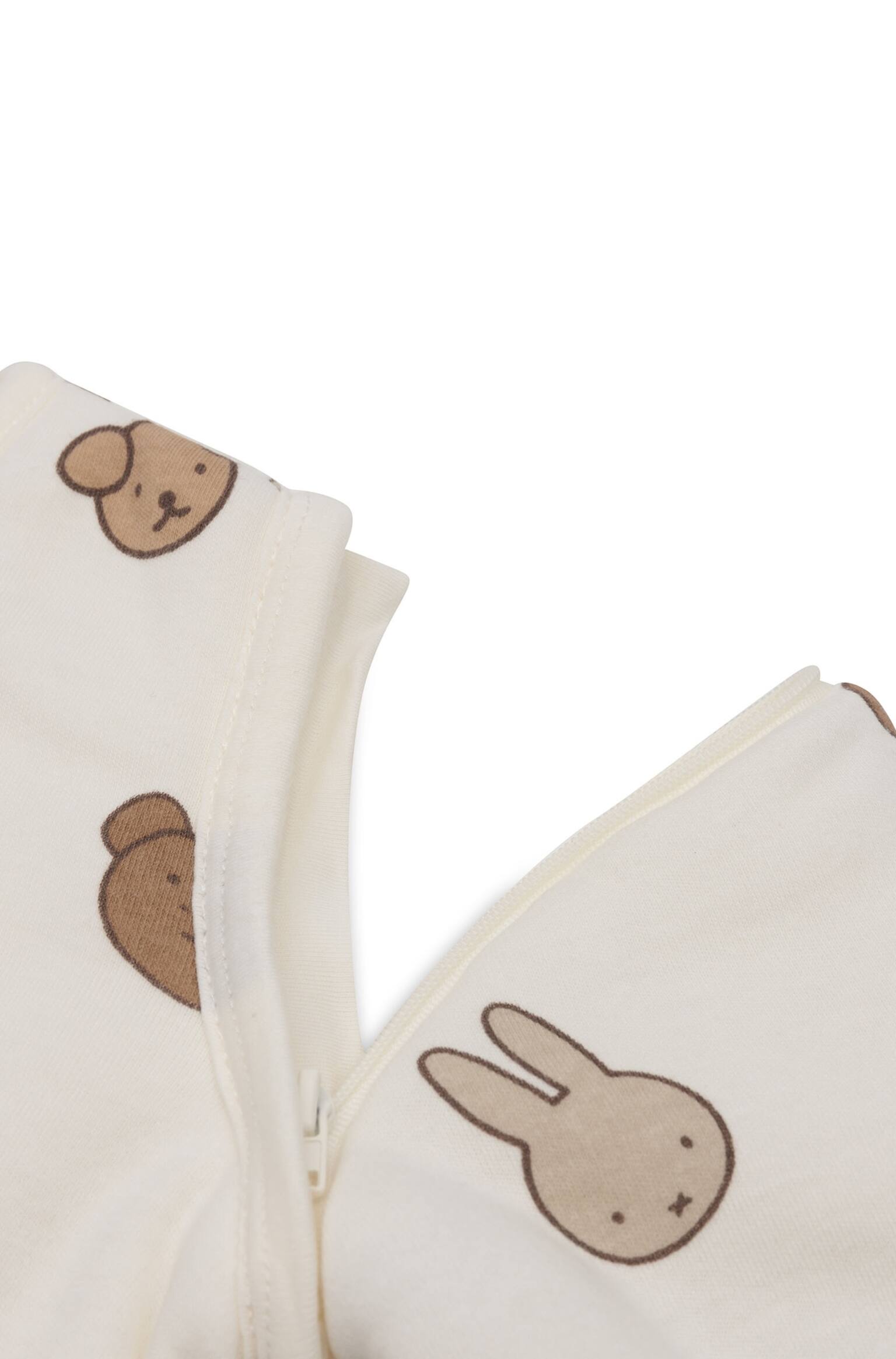 Sleeping Bag Removable Sleeves - Sleepy Miffy - Miffy And Friends/Sleepy Miffy Terry / Biscuit/Miffy Jacquard/sea Green/Miffy Jacquard/wild Rose - 5