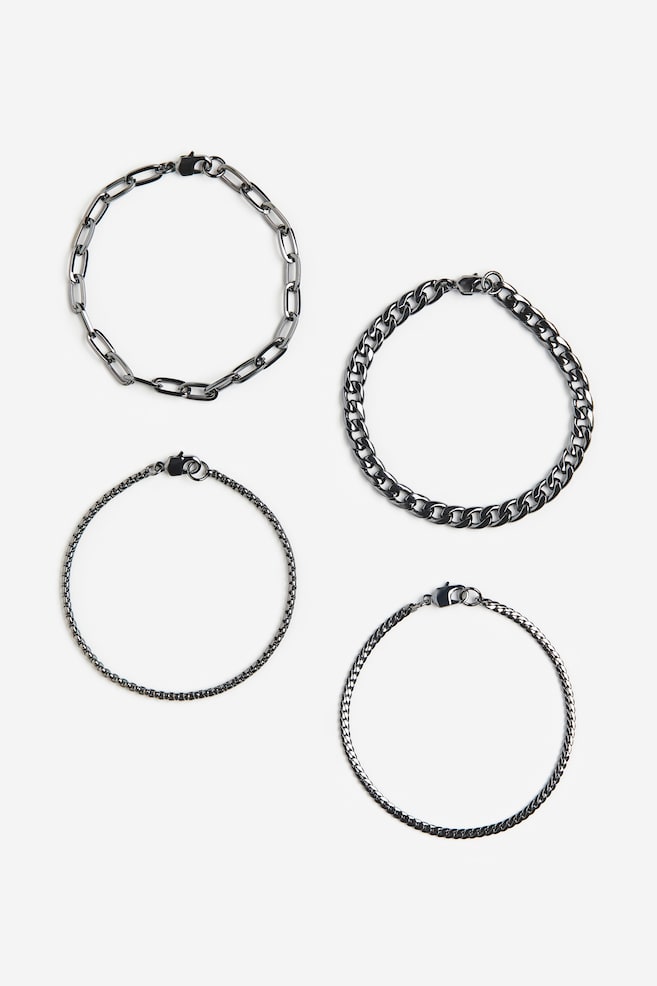 4-pack bracelets - Black - 1