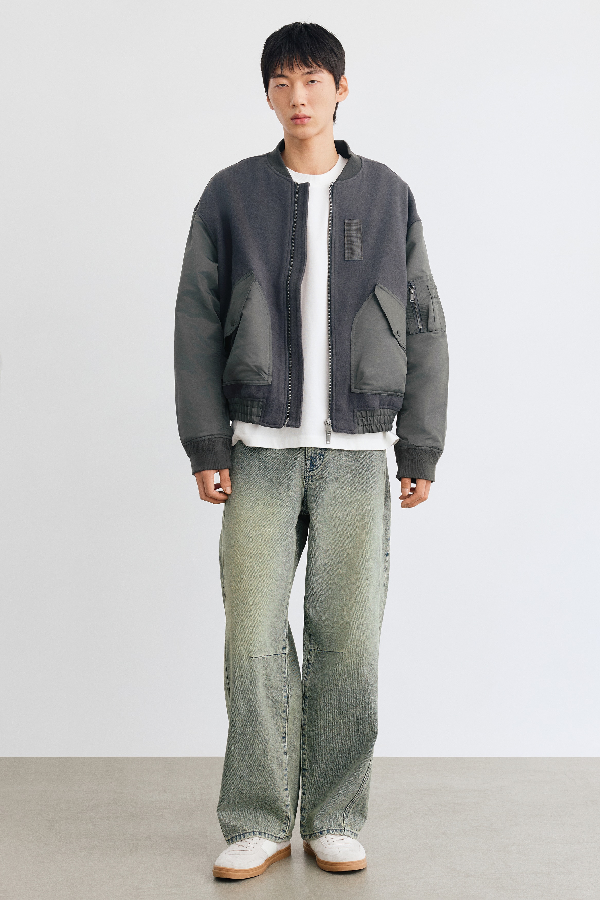 パッデッドフライトジャケット - ブラック - Men | H&M JP